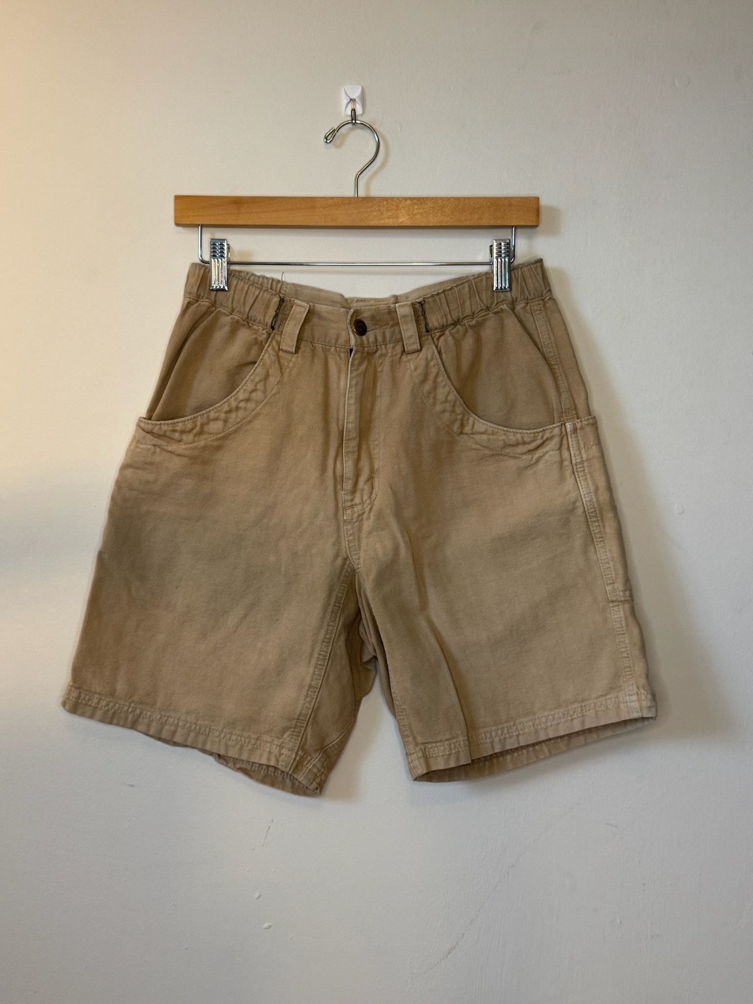 KAVU Vintage KAVU Tan Canvas Climbing Shorts (S) Size US 28 / EU 44 - 1 Thumbnail