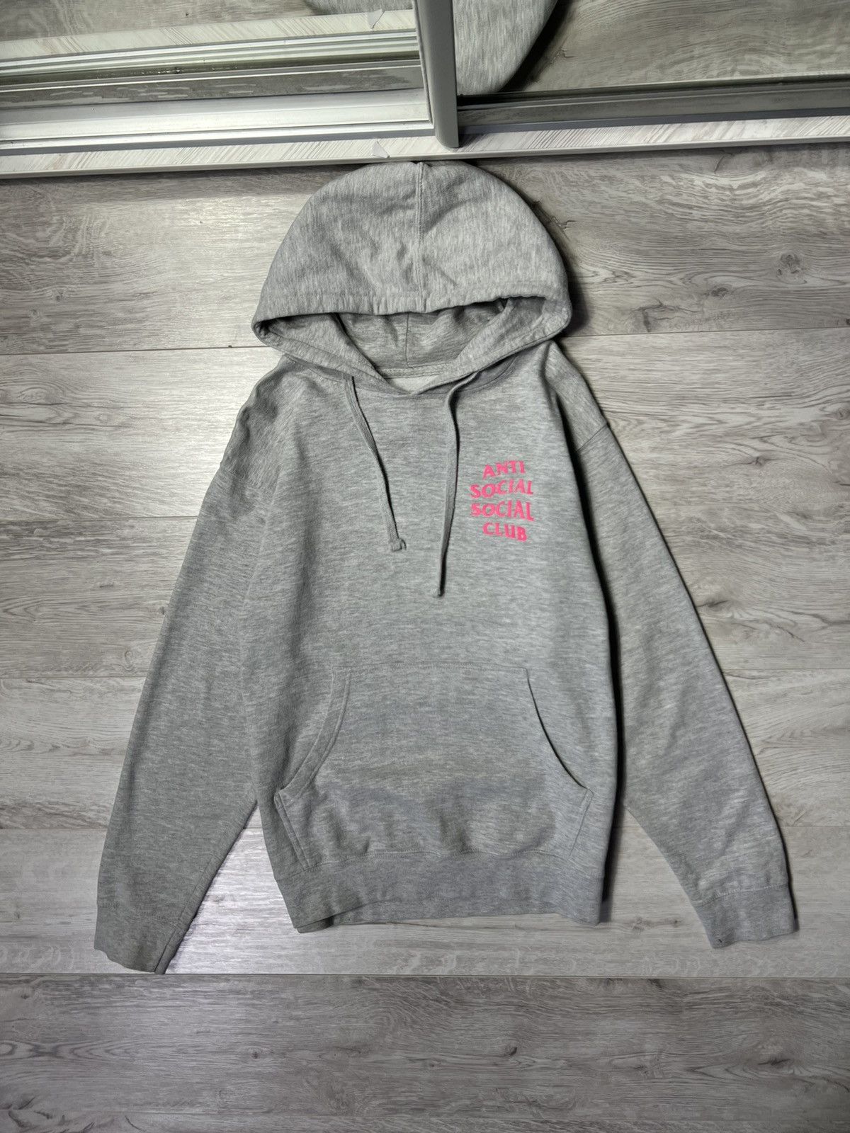 Anti Social Social Club Anti Social Social Club Grey Hoodie ASSC Pink Big Logo Size US M / EU 48-50 / 2 - 5 Thumbnail