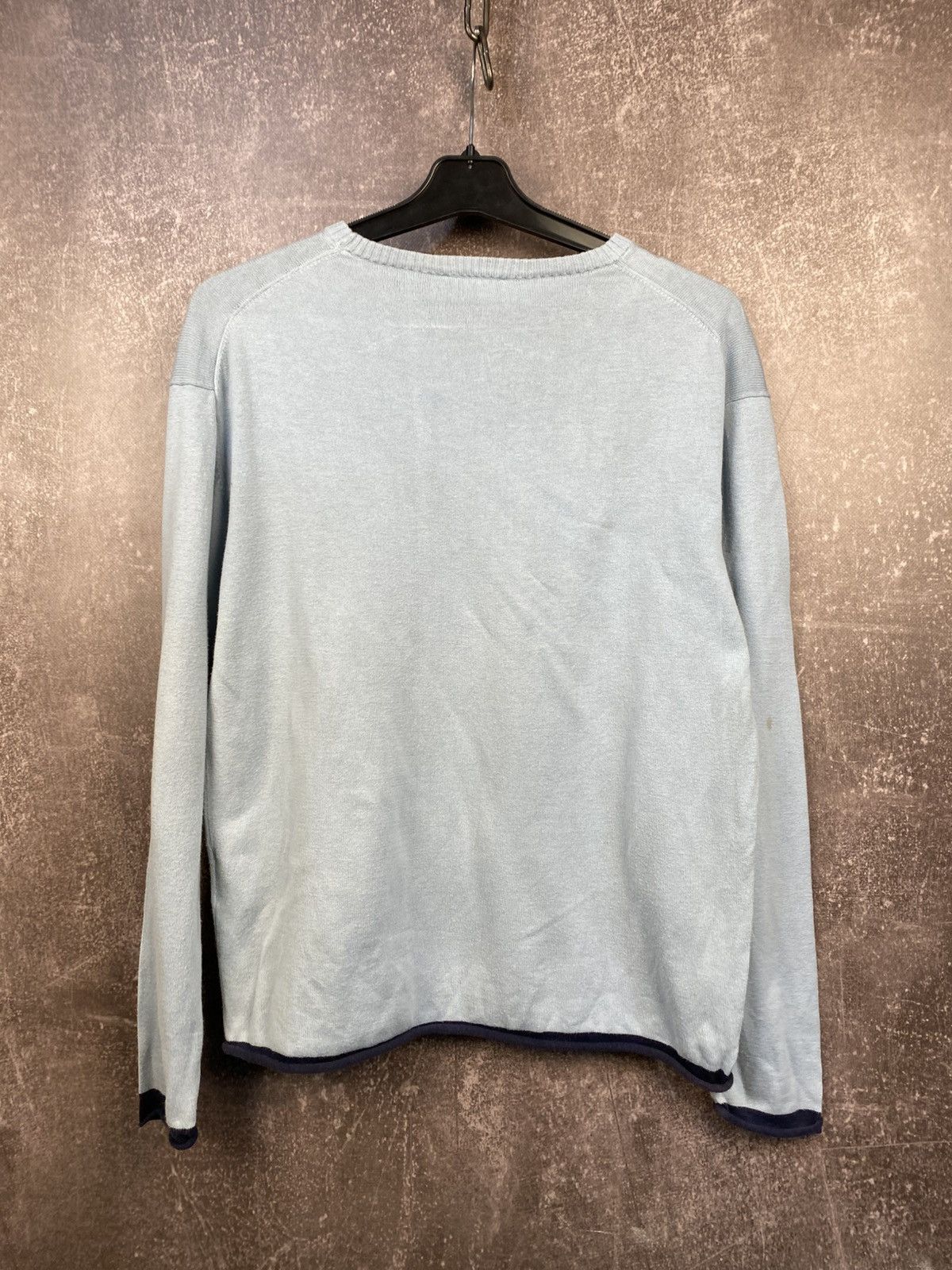 Vintage Blue YSL Sweater Yves Saint Laurent Sweater Size US XXS / EU 40 - 3 Thumbnail