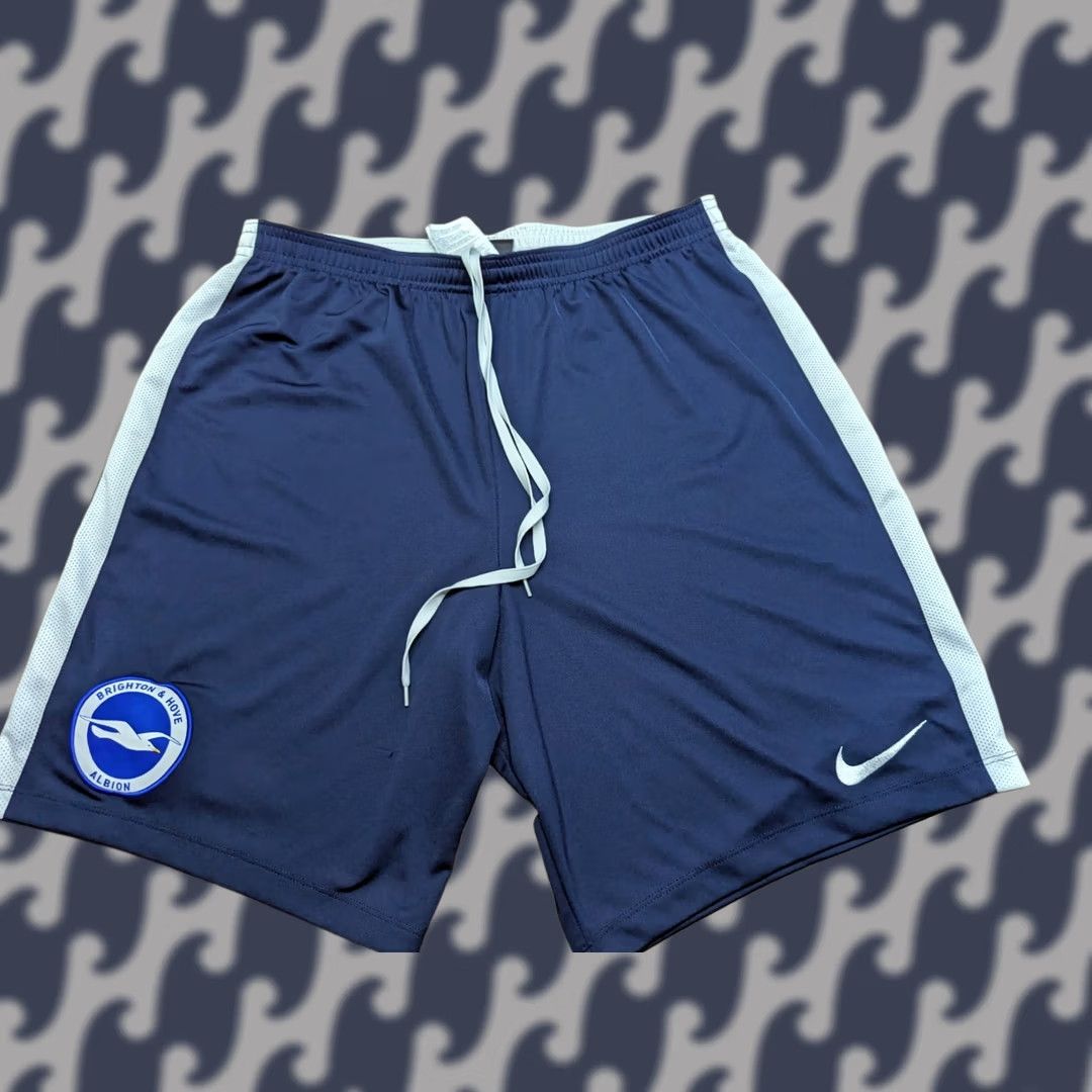 Nike Nike Brighton Hove Albion Football Shorts Mens XL 2017 Training Drawstring Blue Nylon Polyester Athletic Quick Dry Vintage Size US 36 / EU 52 - 1 Thumbnail