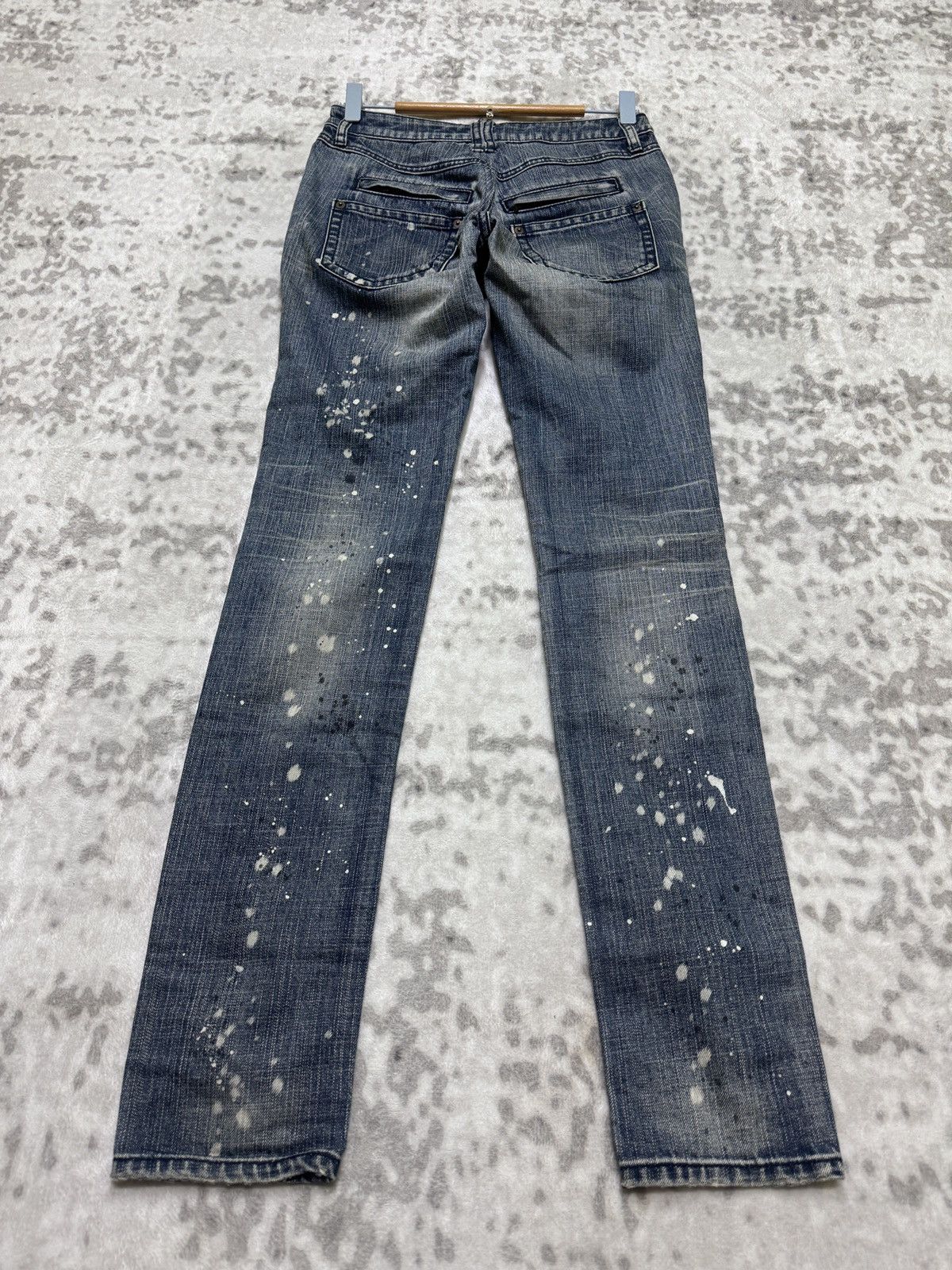 5351 POUR LES FEMMES Archive 5351 Pour Les Fammes Distressed Slim Biker jeans Size 26" / US 2 / IT 38 - 2 Thumbnail