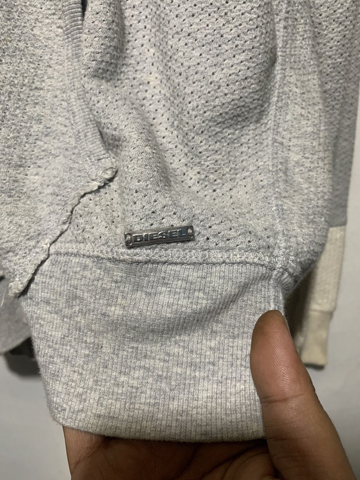 Diesel Y2k Diesel distressed mesh hoodie Size US M / EU 48-50 / 2 - 3 Thumbnail