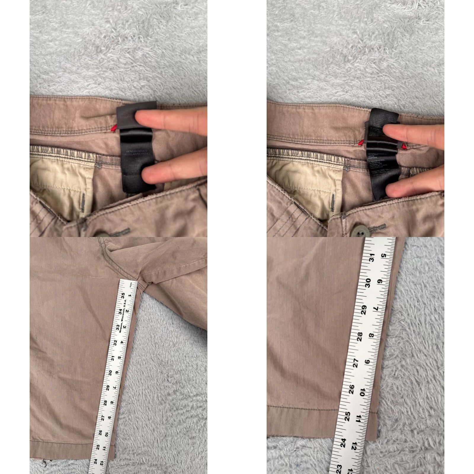 The North Face The North Face Brown Cargo Shorts 32 Regular Cotton Lightweight Quick Dry Mens Size US 32 / EU 48 - 8 Thumbnail