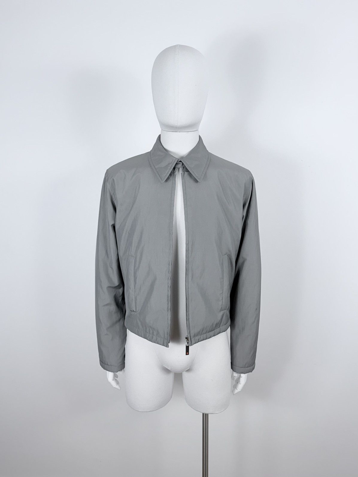 Yves Saint Laurent S/S 2000 Rive Gauche Hedi Slimane Padded Silk Jacket Size US M / EU 48-50 / 2 - 4 Thumbnail