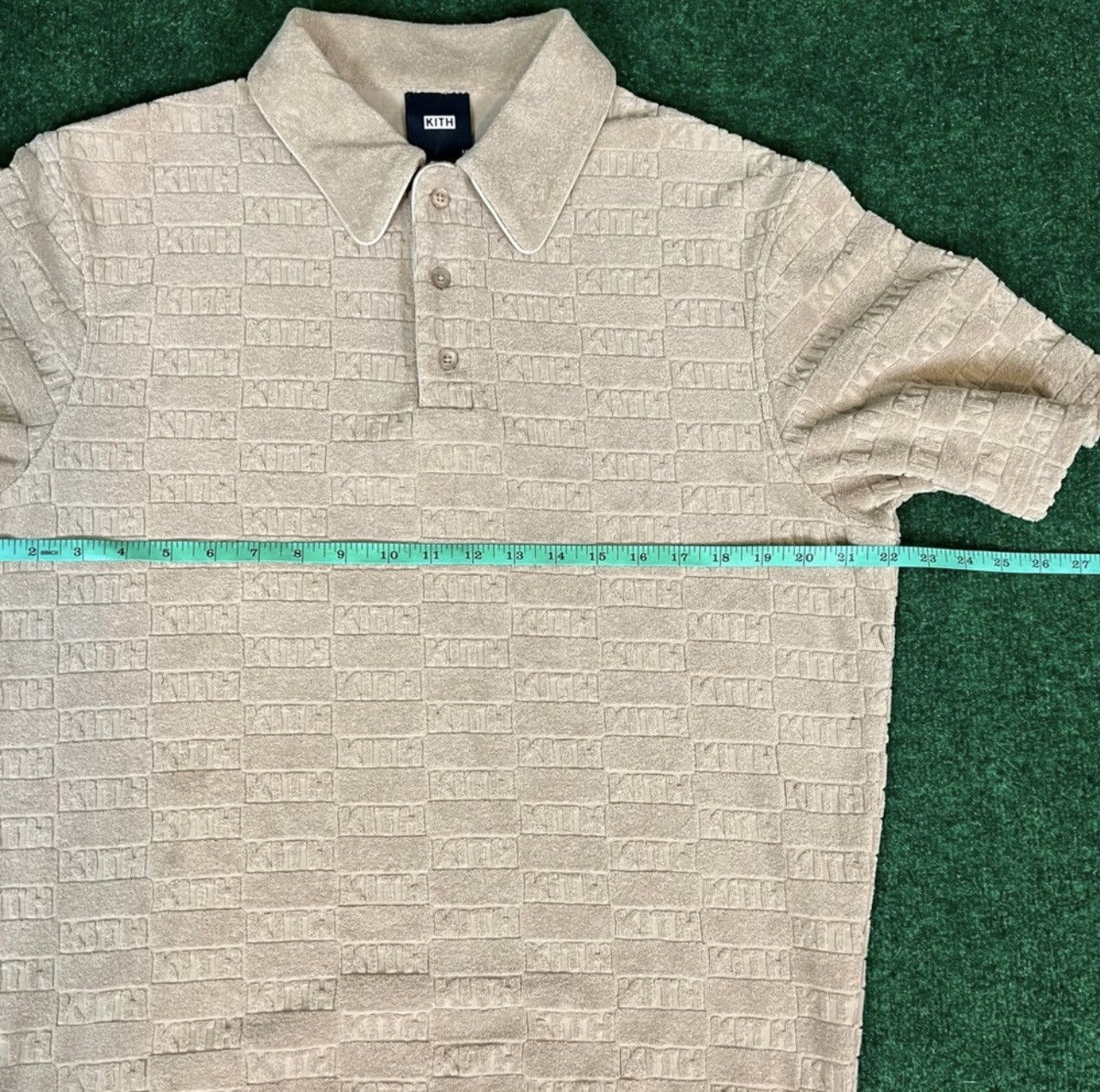 Kith Kith Graham Quicksand Men's Polo Shirt - Size Medium Size US M / EU 48-50 / 2 - 7 Thumbnail
