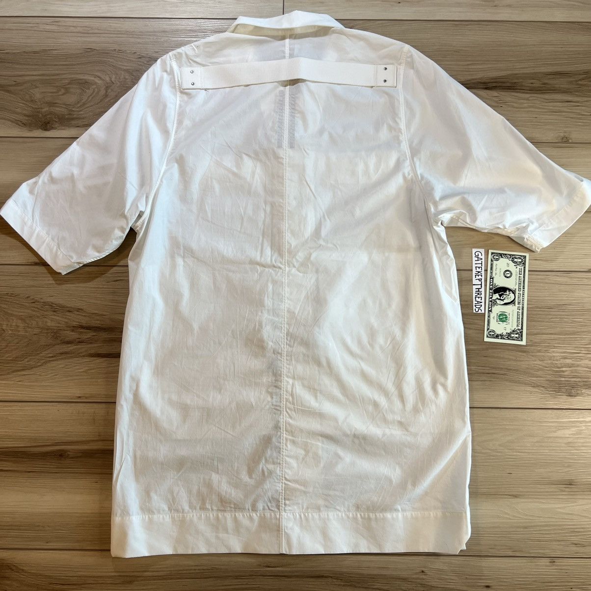 Rick Owens Rick Owens Lido SS23 Magnum Button Down White Short Sleeve Size US M / EU 48-50 / 2 - 14 Thumbnail