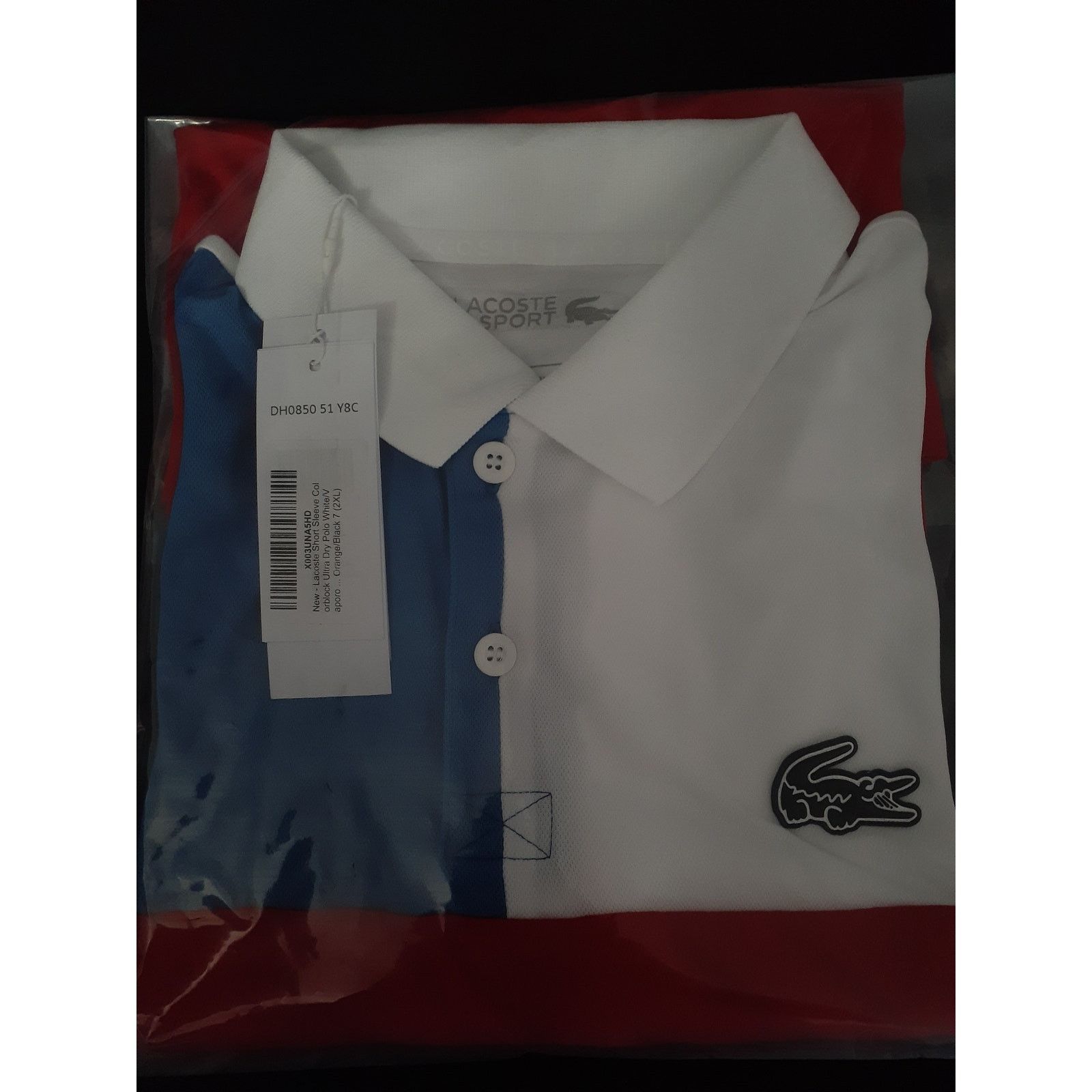 Lacoste Lacoste Short Sleeve Colorblock Ultra Dry Polo 2XL Size US XXL / EU 58 / 5 - 2 Thumbnail
