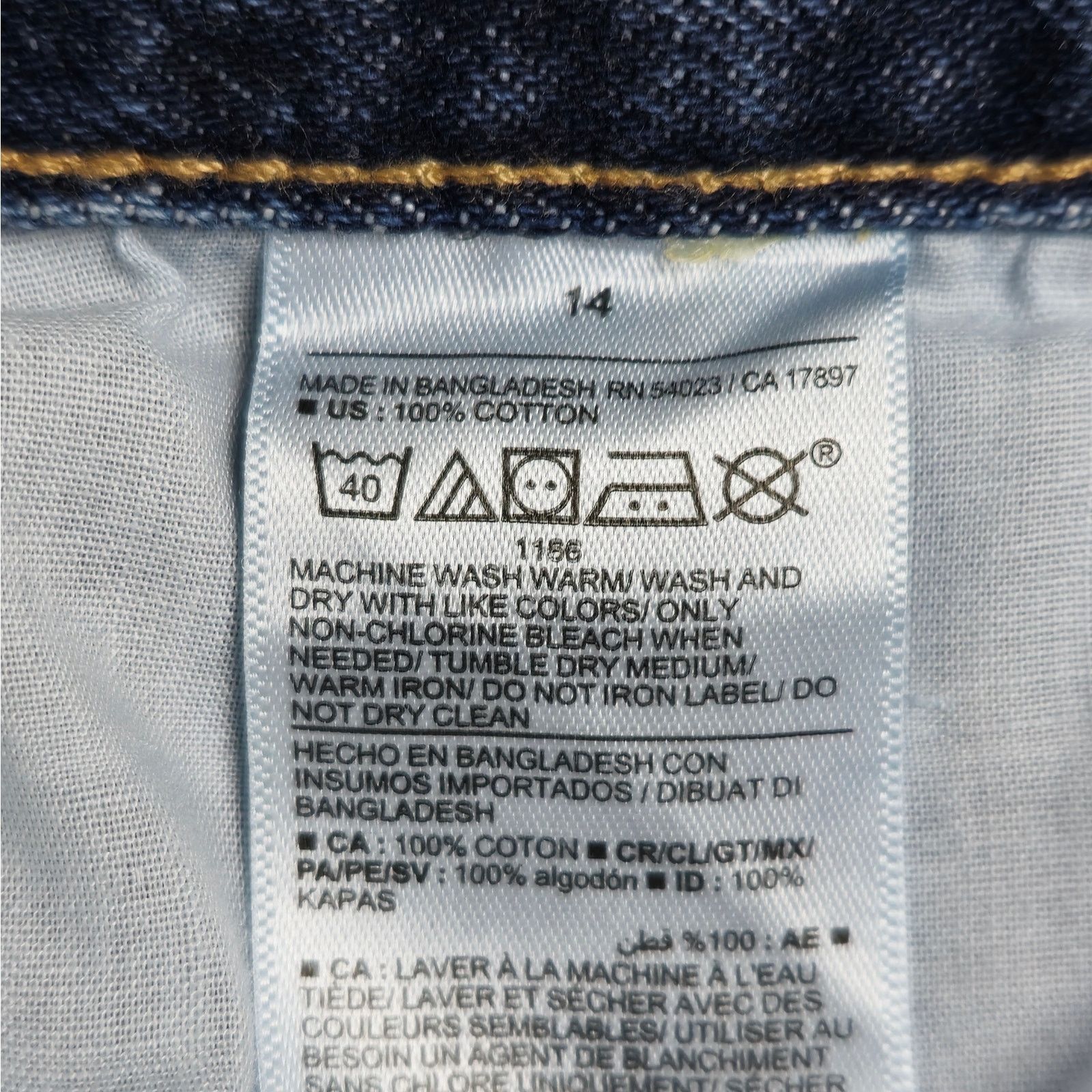 Old Navy Old Navy 14 High Rise Slouchy Straight Button Fly Jeans Size 36" / US 14 / IT 50 - 11 Thumbnail