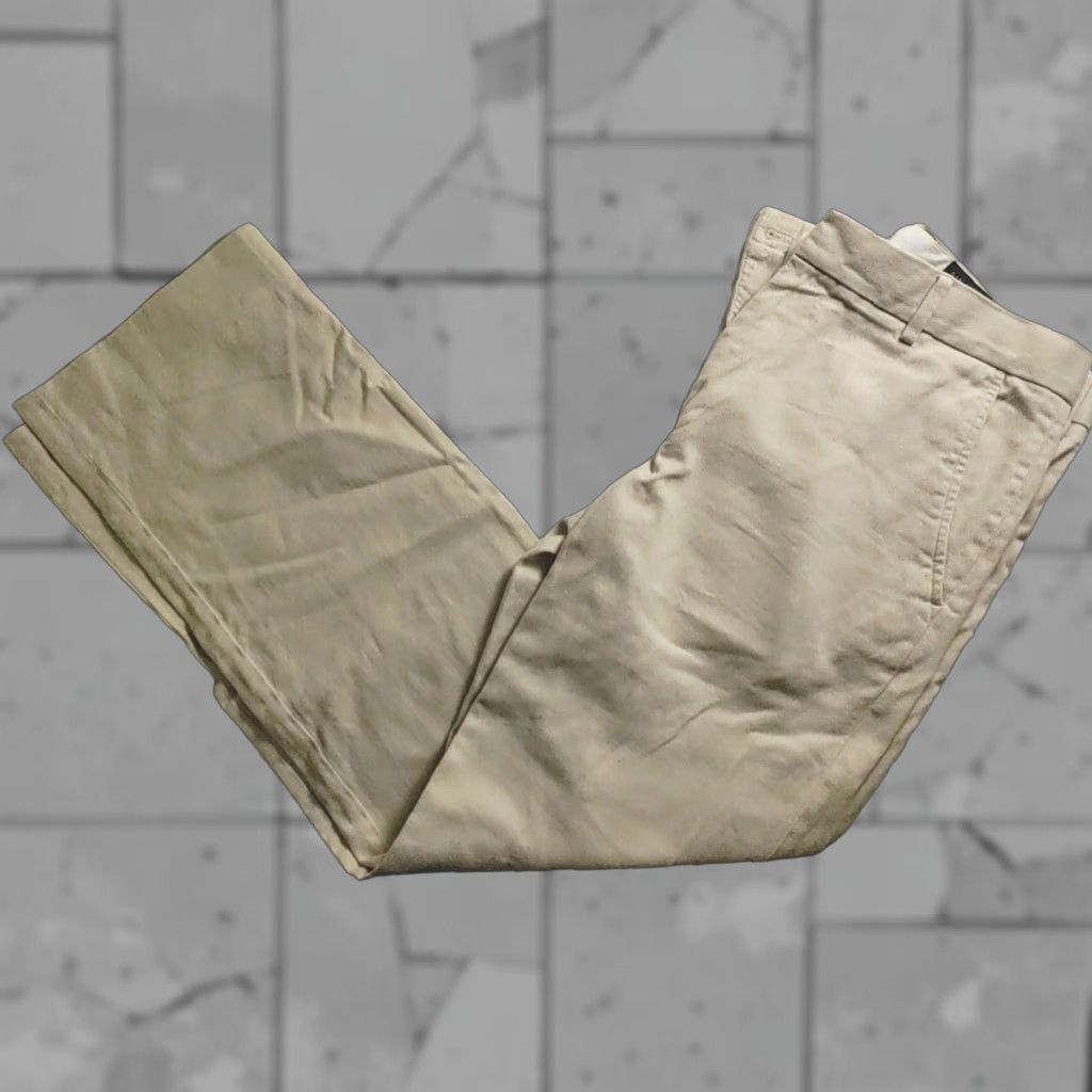 VINTAGE Banana Republic Men's Ivory Cotton Chino Pants 34x32 2001