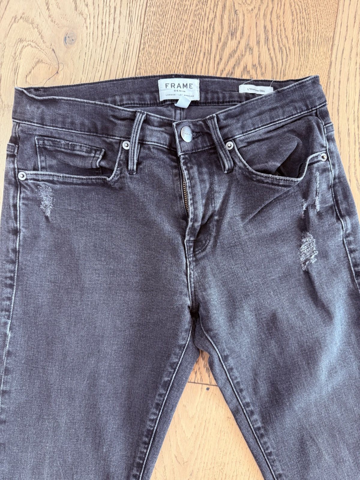 Frame Used Black (almost charcoal) L ‘Homme Slim FRAME Denim Size US 30 / EU 46 - 3 Thumbnail