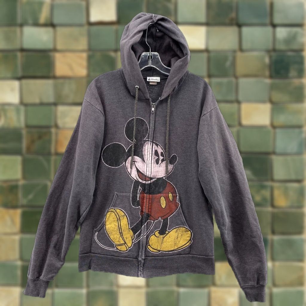 Disney VINTAGE Disney Parks Hoodie Men’s Medium Mickey Mouse Sweatshirt Cartoon Sweater Shirt Size US M / EU 48-50 / 2 - 1 Thumbnail