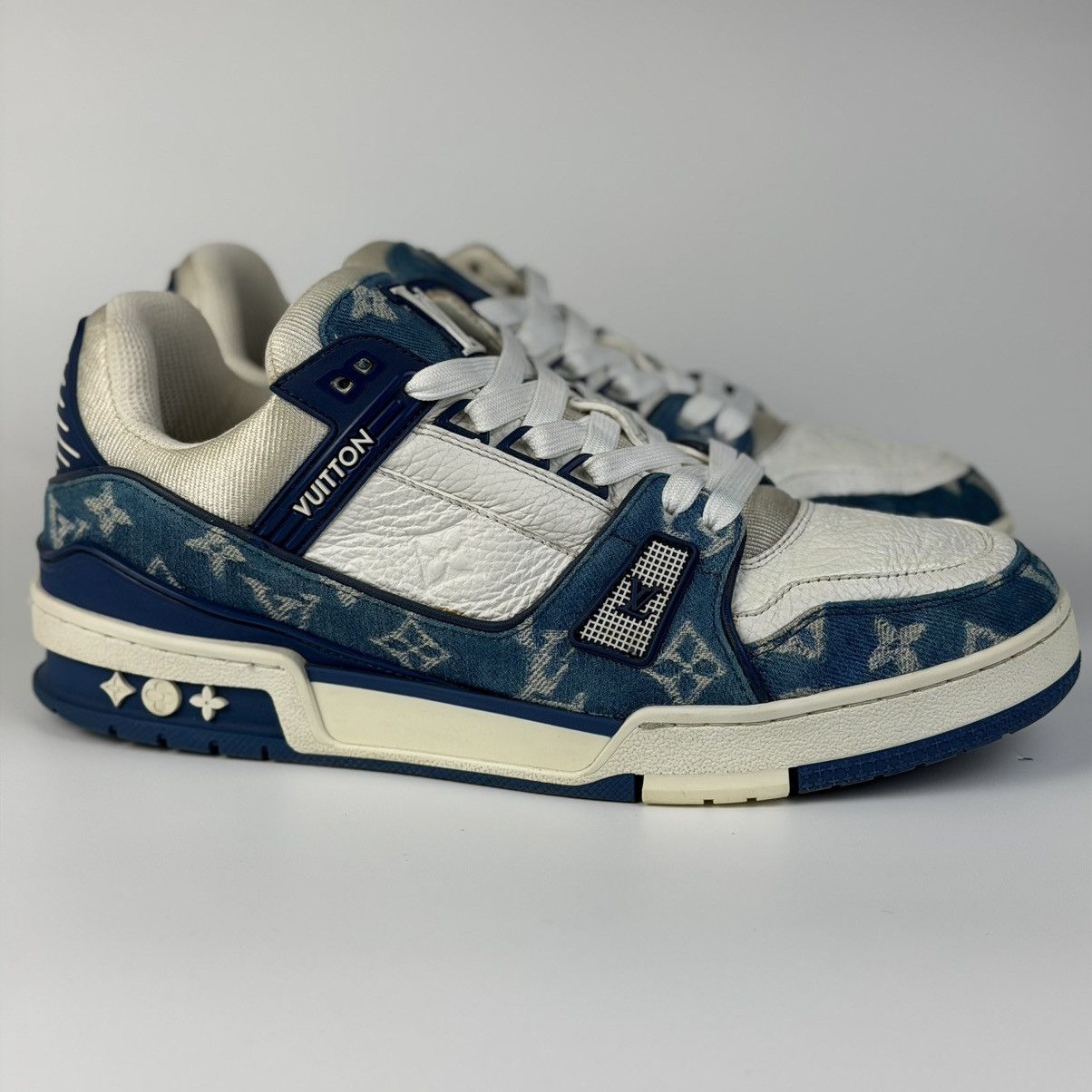 Louis Vuitton LV Trainer Blue Denim Monogram
