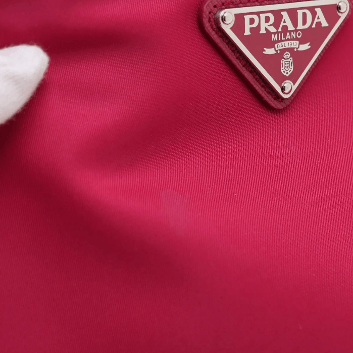 Prada Tessuto Nylon Leather Wristlet Hot Pink Size ONE SIZE - 9 Thumbnail