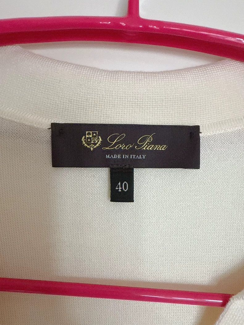 Loro Piana LORO PIANA Silk cotton knit short sleeves Size M / US 6-8 / IT 42-44 - 4 Thumbnail