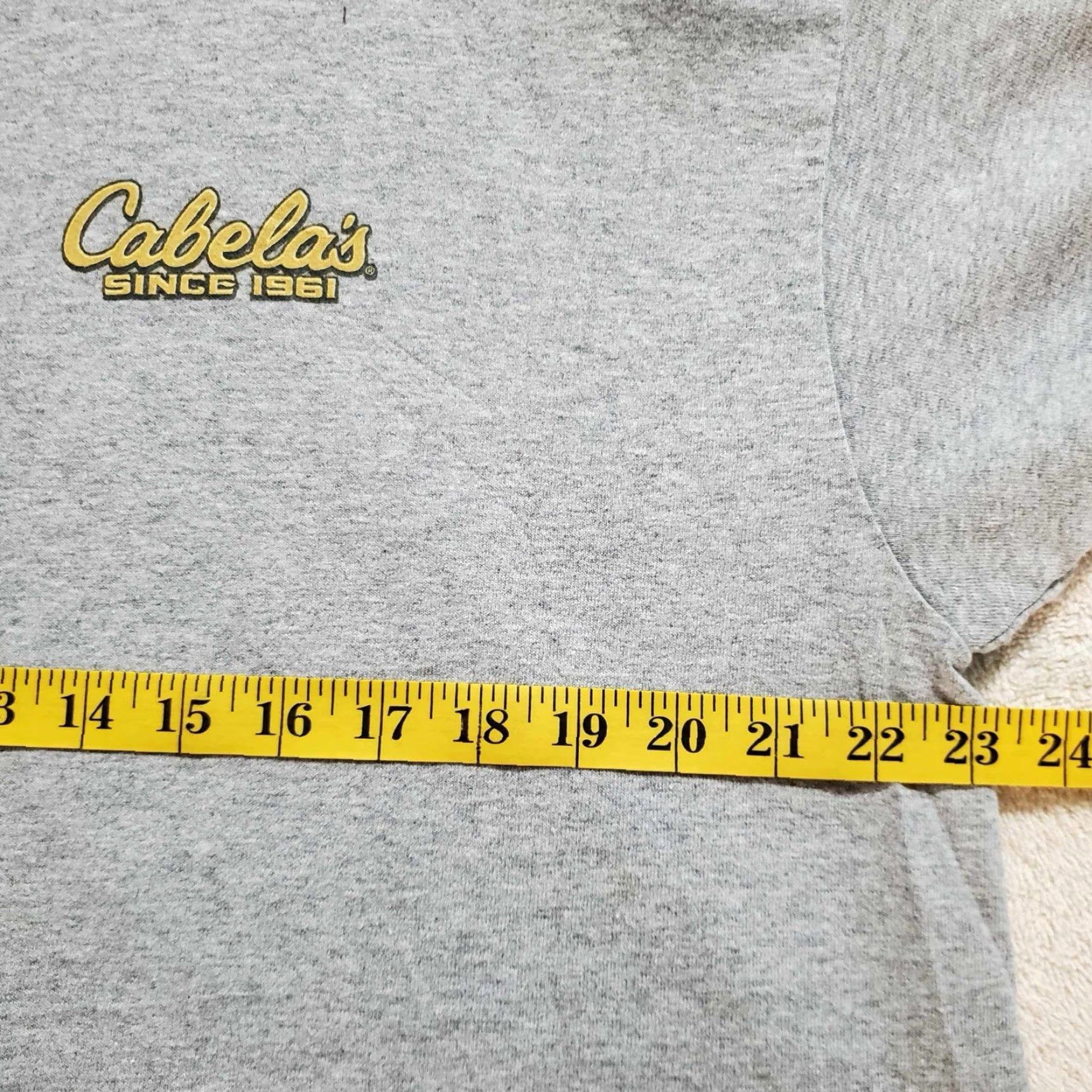 Vintage Cabela's T-Shirt Mens XL Gray Bear Outdoors Nature Logo Short Sleeve Crew Neck Large & Tall Big & Tall Classic Outdoor Modern Size US XL / EU 56 / 4 - 5 Thumbnail