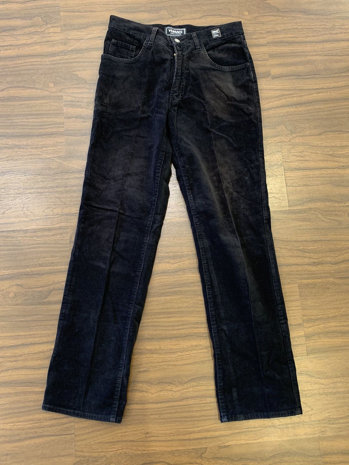 Versace × Versace Jeans Couture × Vintage Vintage Versace corduroy pants Size US 34 / EU 50 - 1 Thumbnail