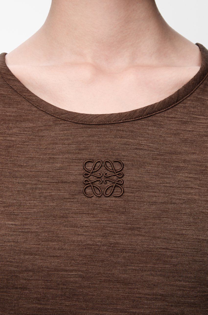 Loewe o1loc1c0525 Tank Tops in Chocolate Brown Size M / US 6-8 / IT 42-44 - 4 Thumbnail