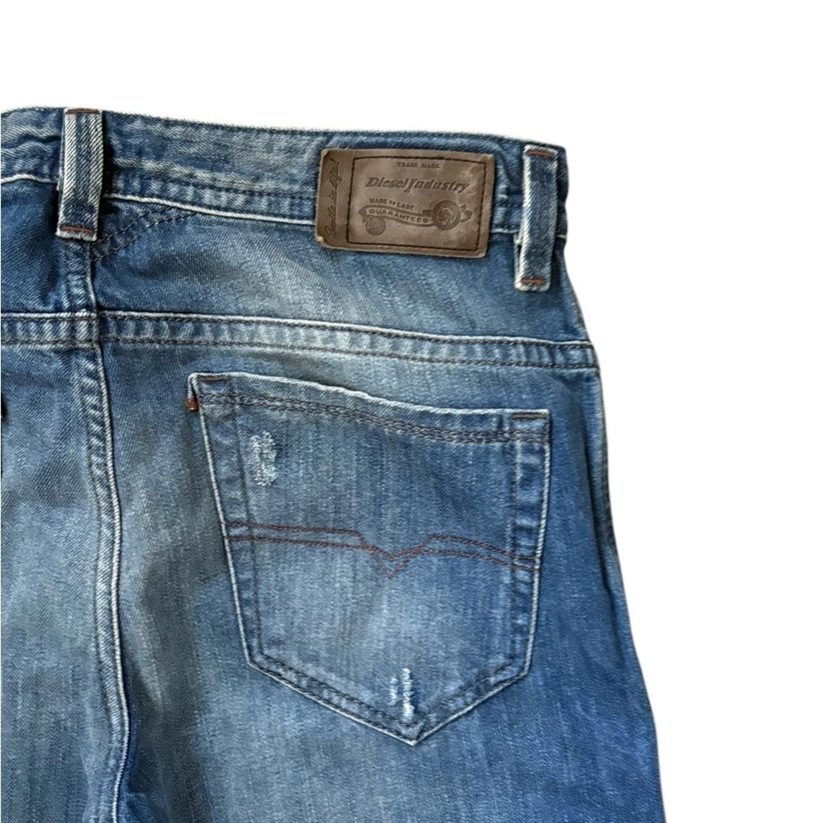 Diesel Diesel Thavar Distressed Slim Skinny Wash 0663E Jeans Sz 29 Size US 29 - 7 Thumbnail