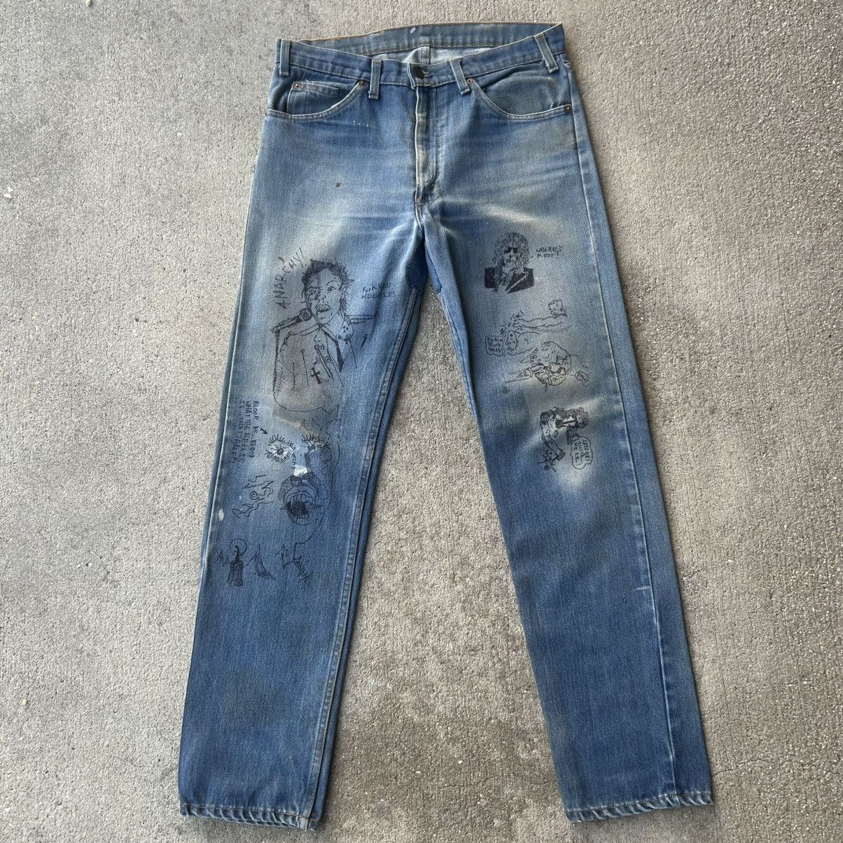 Levi's × Vintage vintage 1970s punk levis Size US 34 / EU 50 - 2 Thumbnail