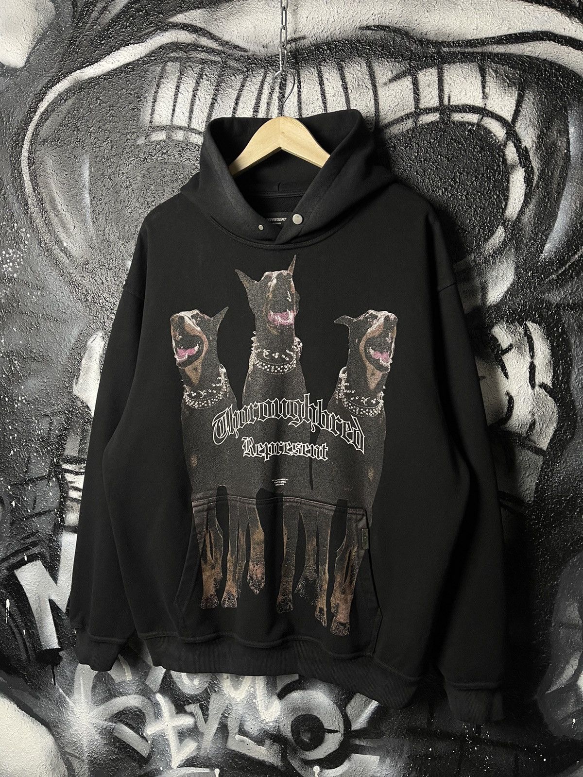 Represent Clo. Represent Thoroughbred Doberman Oversized Hoodie Size L Size US L / EU 52-54 / 3 - 1 Thumbnail