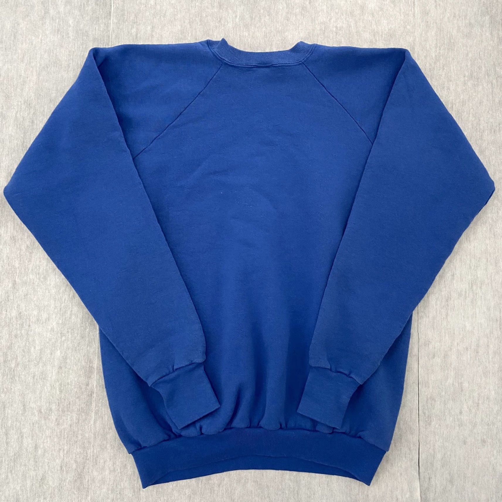 Fruit Of The Loom VINTAGE Fruit of the Loom Sweater Adult Extra Large Blue Blank Pullover Mens XL Clothing Size US XL / EU 56 / 4 - 2 Thumbnail