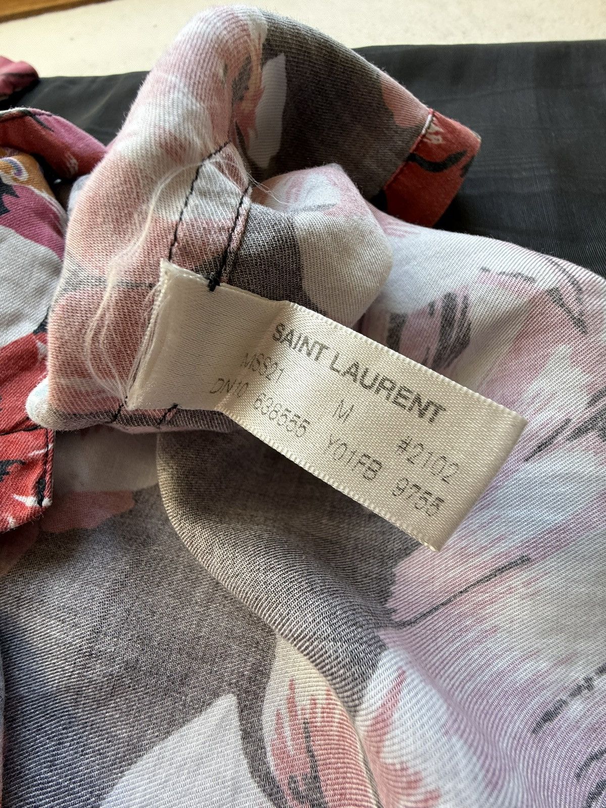 Saint Laurent Paris SS21 Saint Laurent Beckham Hawaiian shirt sample grail palm Size US S / EU 44-46 / 1 - 21 Thumbnail