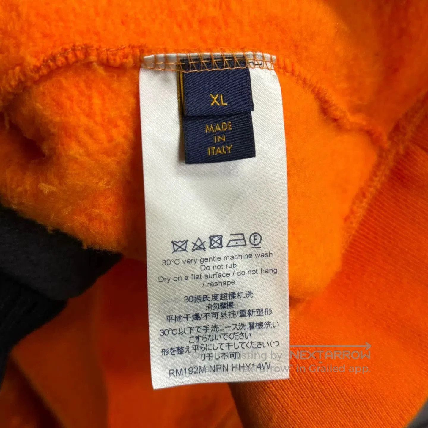 Louis Vuitton louis vuitton orange printed long sleeve sweatshirt. Size US XL / EU 56 / 4 - 3 Thumbnail