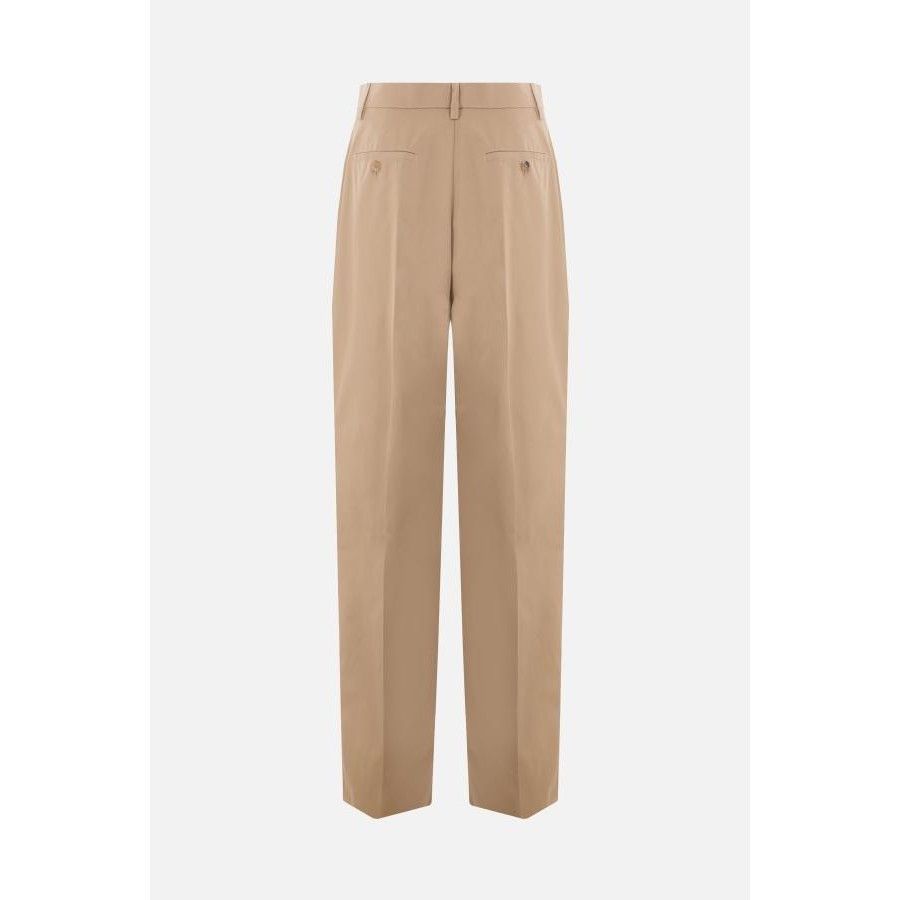 Prada PRADA Brown Cotton Oversized Pants New & Authentic (Women's Size 27" / US 4 / IT 40 - 2 Thumbnail