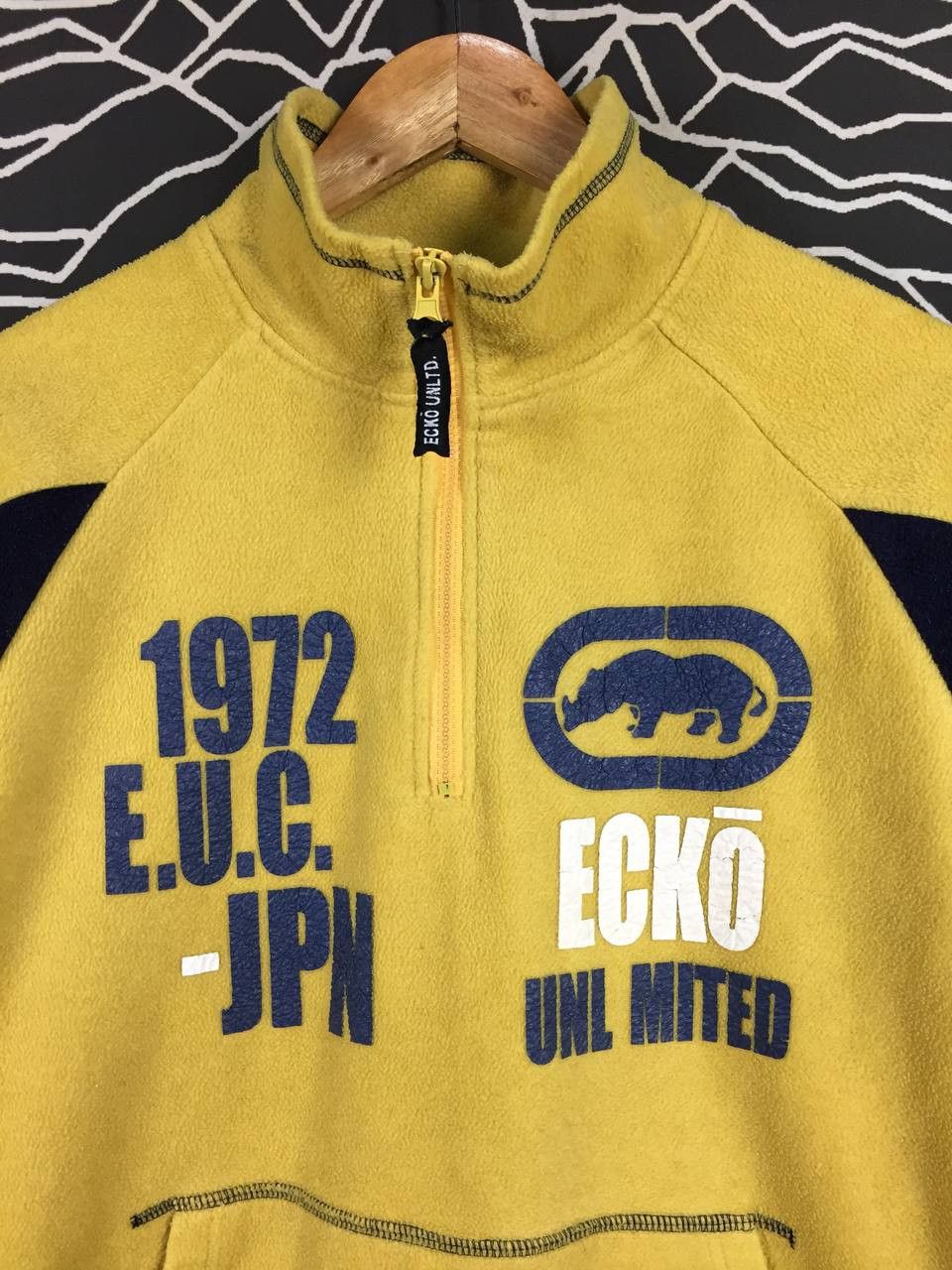Ecko Unltd. Vtg Ecko Unltd. Rhinoceros Logo Fleece Pullover Jacket Size US M / EU 48-50 / 2 - 3 Thumbnail