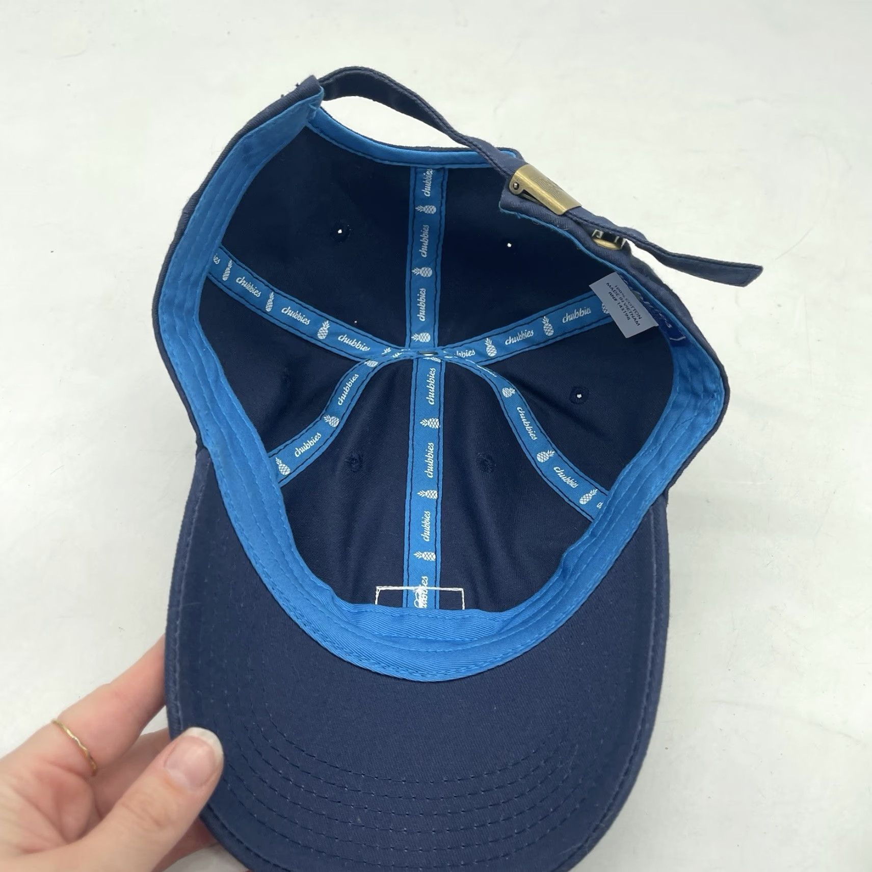 Chubbies Chubbies Baseball Dad Hat Harding-Lane Strapback Adjustable Flag OSFA USA Logo Mens Adjustble Navy Blue Cap 80s 90s Beach American Size ONE SIZE - 7 Thumbnail