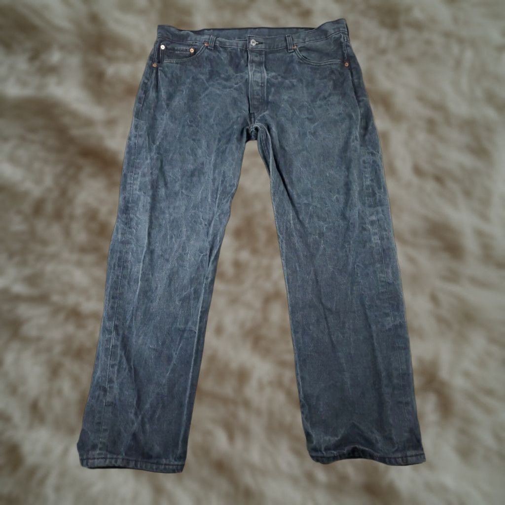 Levi's Levi's 501 Jeans Mens 42x32 Blue Straight Leg Denim Pants Size US 42 / EU 58 - 1 Thumbnail
