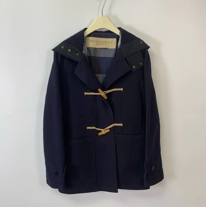 Burberry Burberry Women's Navy Blue Wool Coat Size XS / US 0-2 / IT 36-38 - 1 Thumbnail