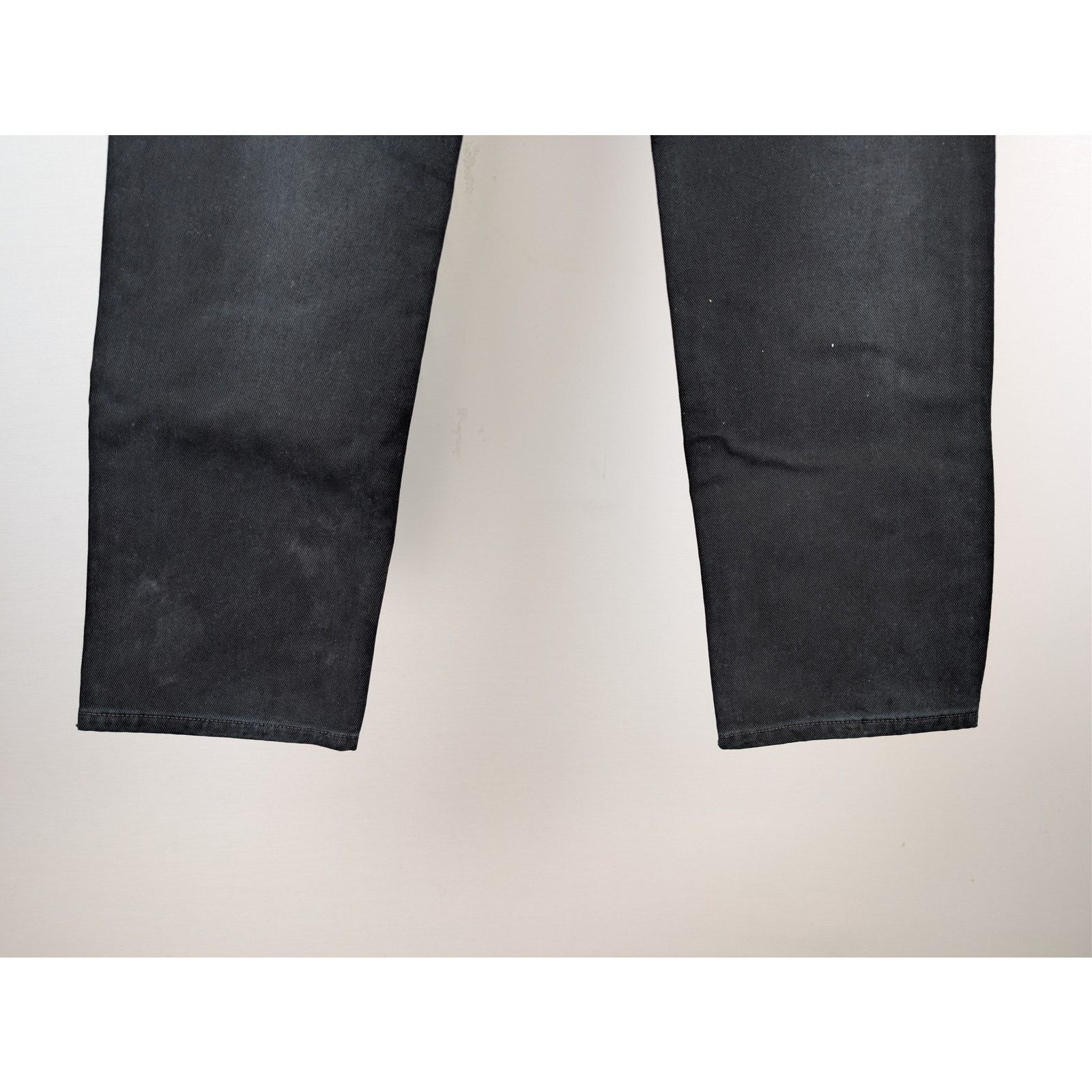 Balenciaga o1rshd1 CCRAB Soft Black Left Hand Denim Jeans Pants Size US 33 - 12 Thumbnail