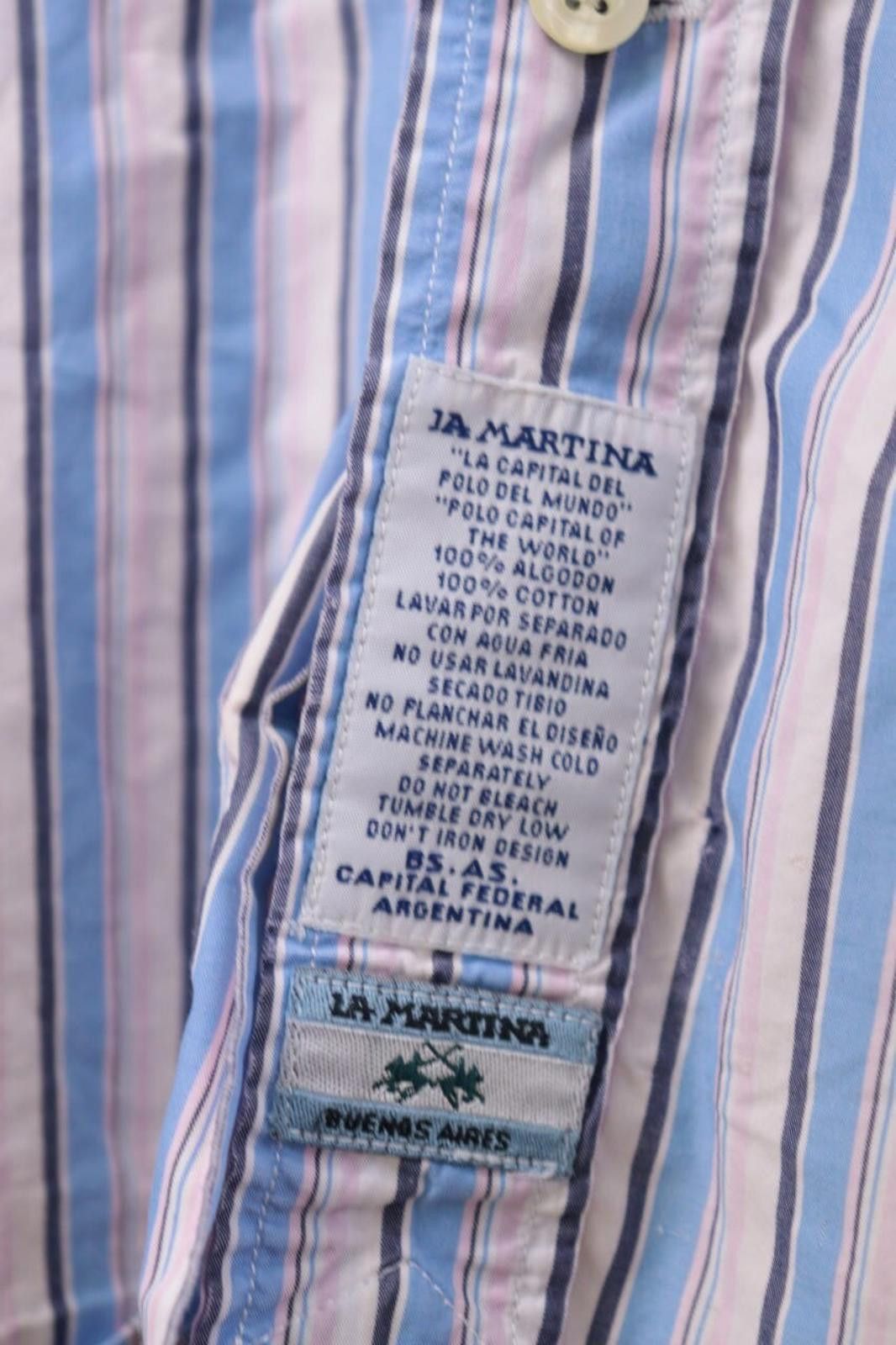 La Martina La Martina Buenos Aires Multicolor Striped Shirt XXL Size US XXL / EU 58 / 5 - 4 Thumbnail
