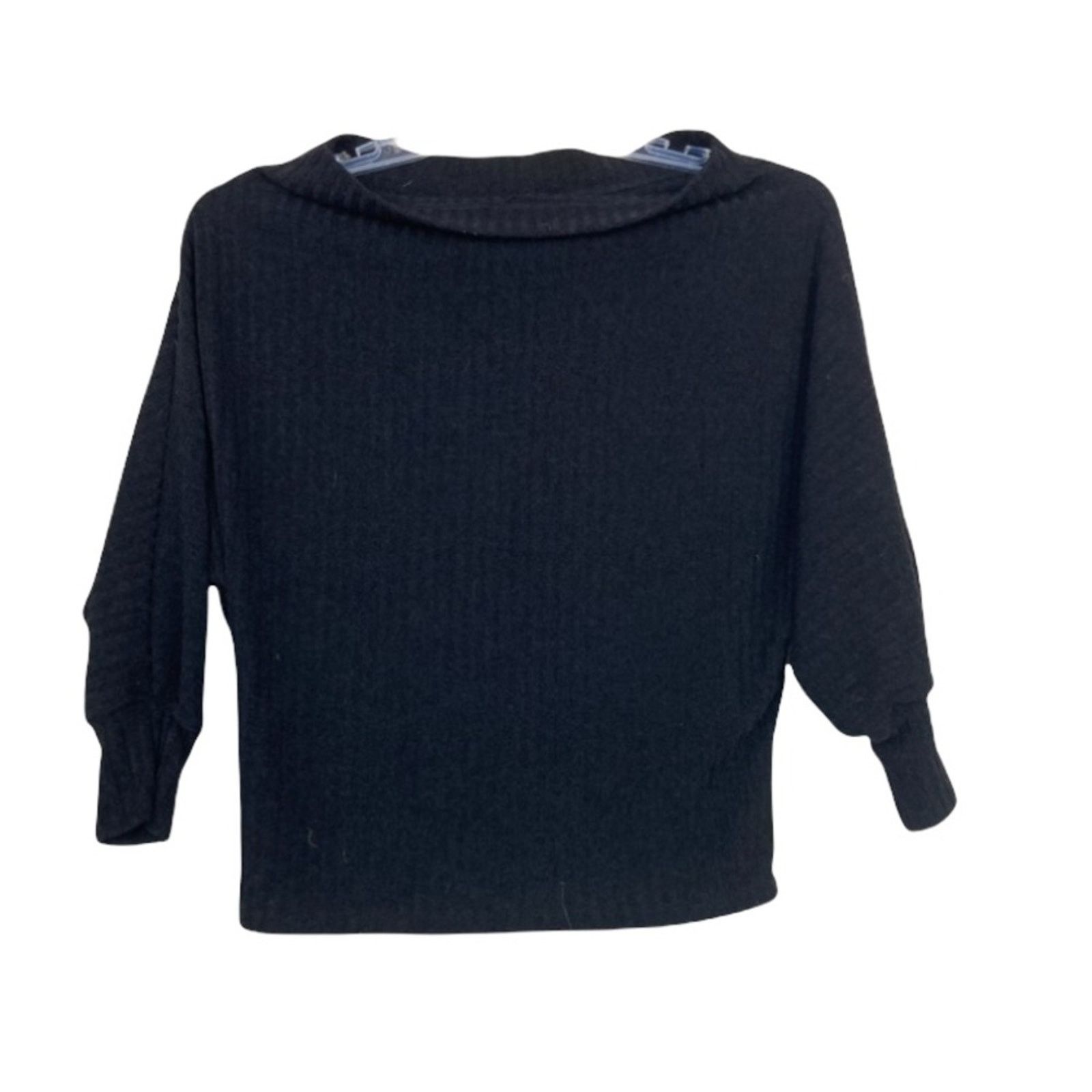 Other Windsor Black Ribbed Dolman Sleeve Sweater Sz S Size S / US 4 / IT 40 - 1 Thumbnail