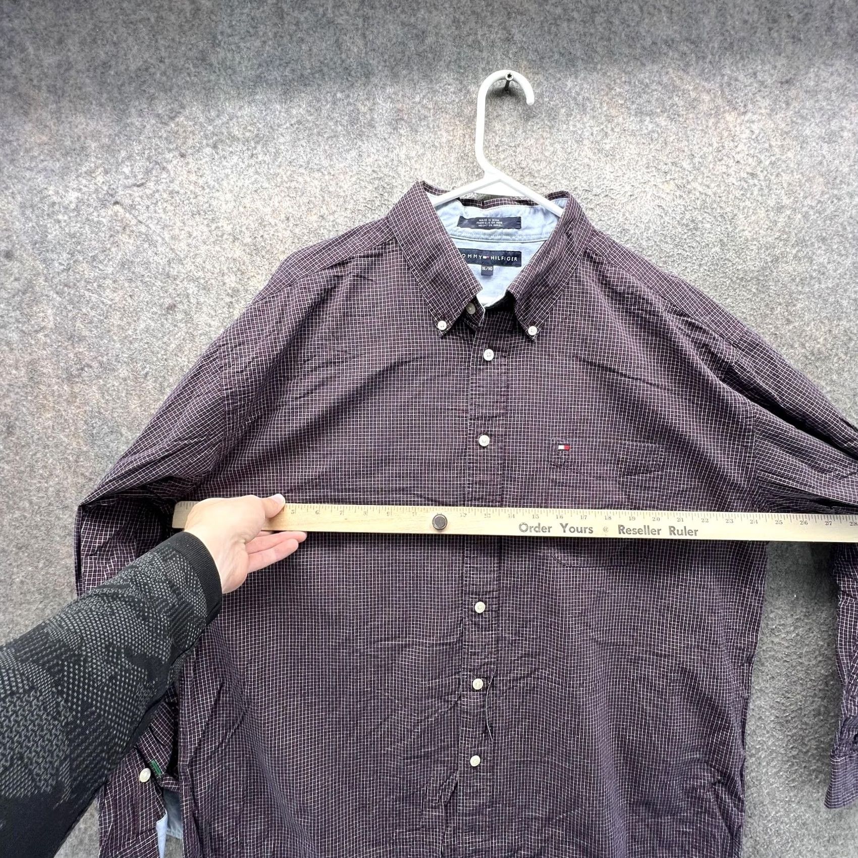 Tommy Hilfiger Tommy Hilfiger Shirt Mens XL Red Check Long Sleeve Button Front Casual Woven Size US XL / EU 56 / 4 - 3 Thumbnail