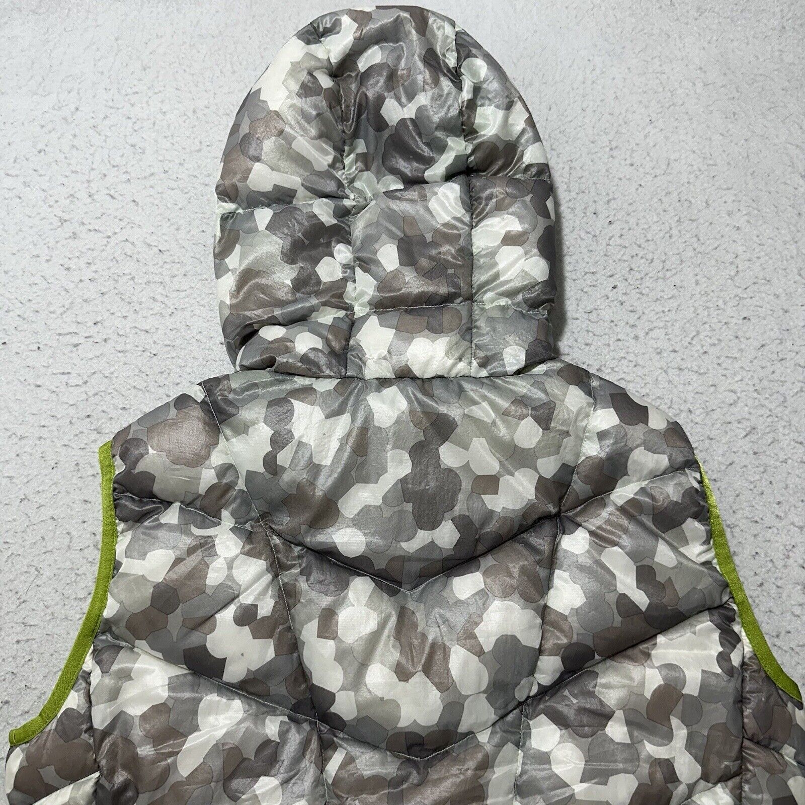 Other Koppen Medium Down Feather Puffer Vest Jacket Gray Camo Size M / US 6-8 / IT 42-44 - 10 Thumbnail