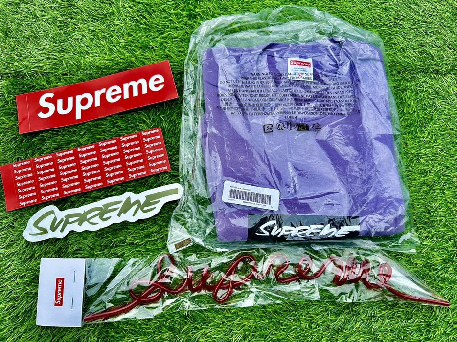 Supreme Supreme x Futura Box Logo Tee Dusty Purple SS24 Size XL In