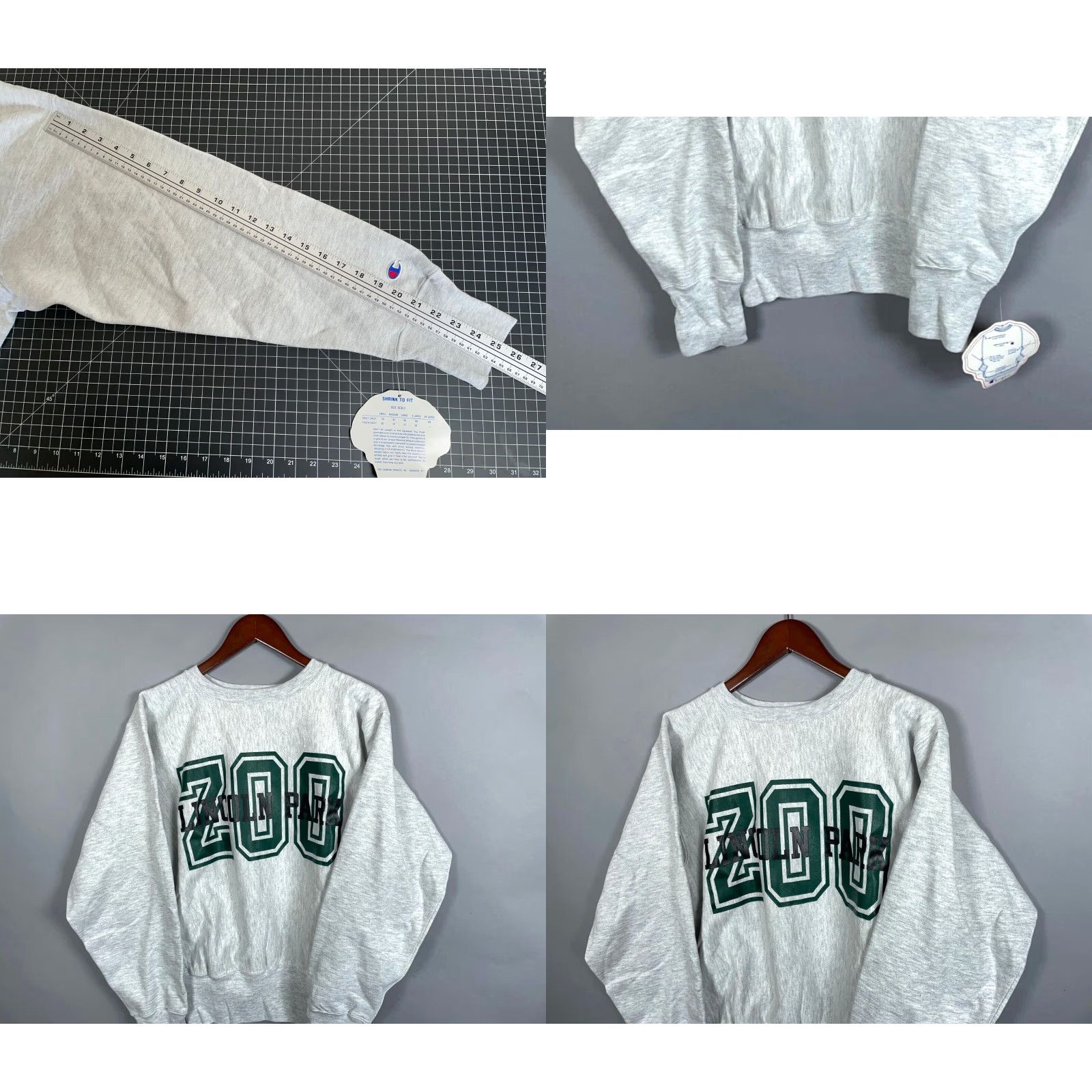 Champion VINTAGE Champion Reverse Weave Sweatshirt Adult Medium Gray Graphic Print 90s Mens Size US M / EU 48-50 / 2 - 8 Thumbnail