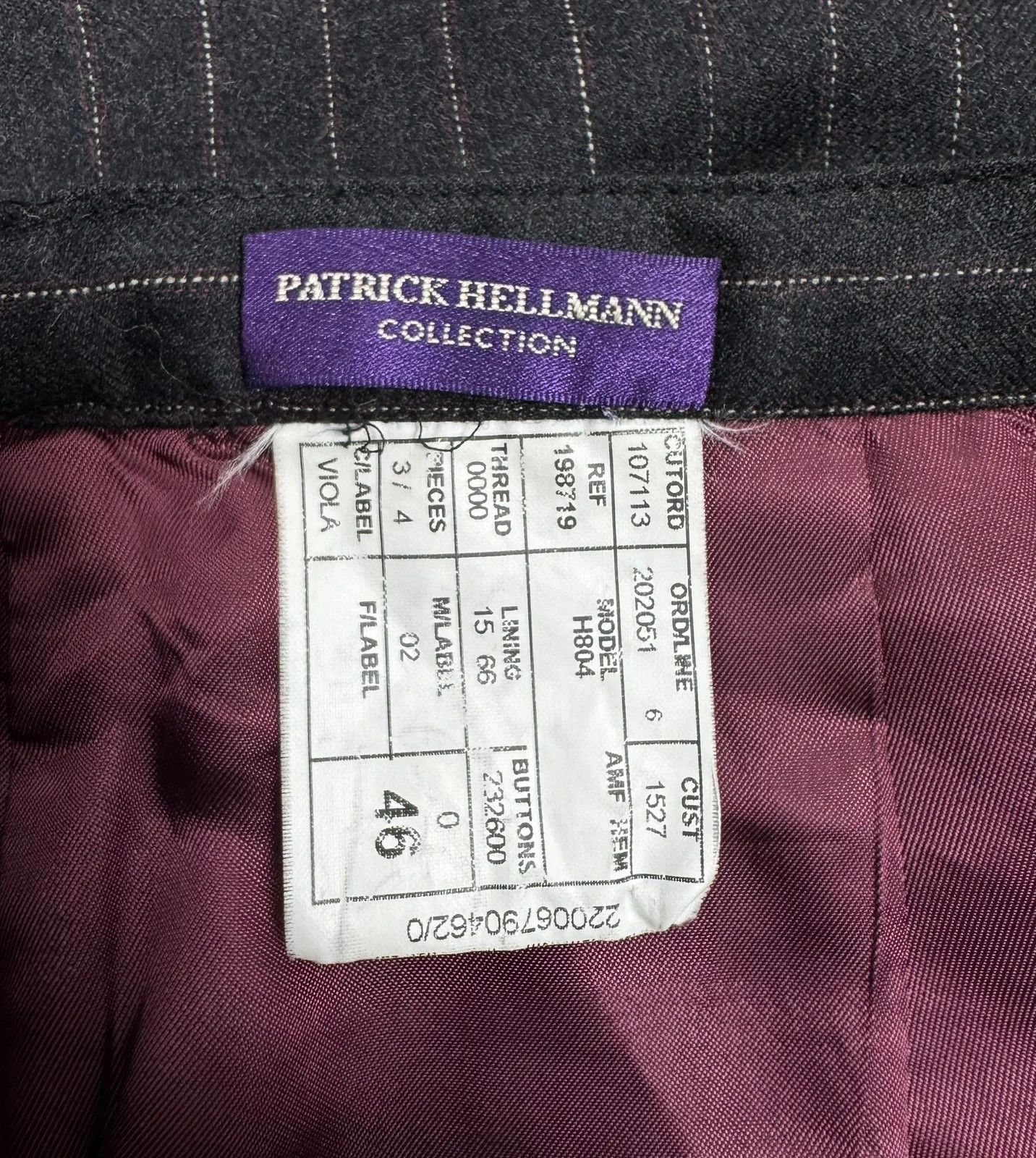 Other Patrick Hellmann Collection Skirt Wool Striped Knee-Length Size 32" / US 10 / IT 46 - 10 Thumbnail