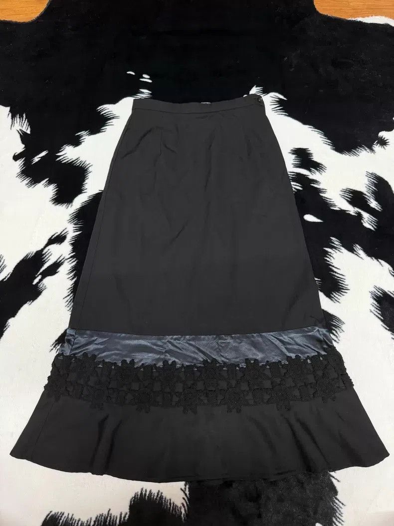 Comme des Garcons Comme Des Garcons size M Mixed Materials Fish Tail Long Sk Size 23" - 2 Thumbnail