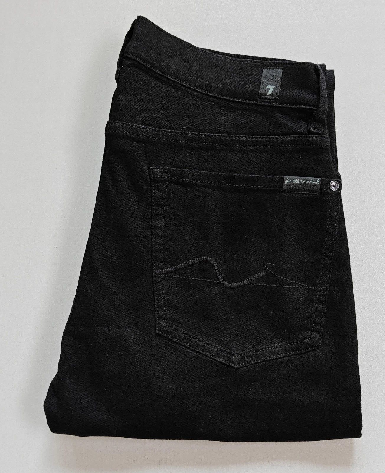 7 For All Mankind 7 For All ManKind slimmy Black Onyx Jeans T / 6036 Size US 31 - 1 Thumbnail