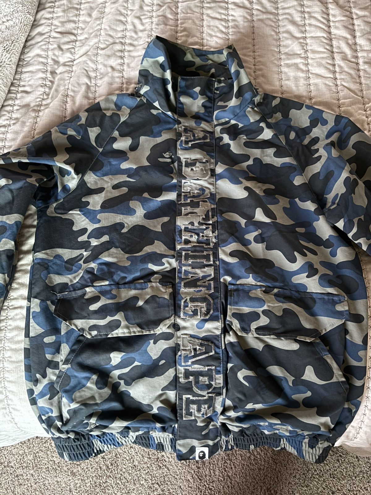 Bape Blue Bape Camo Rain Jacket Size US S / EU 44-46 / 1 - 5 Thumbnail