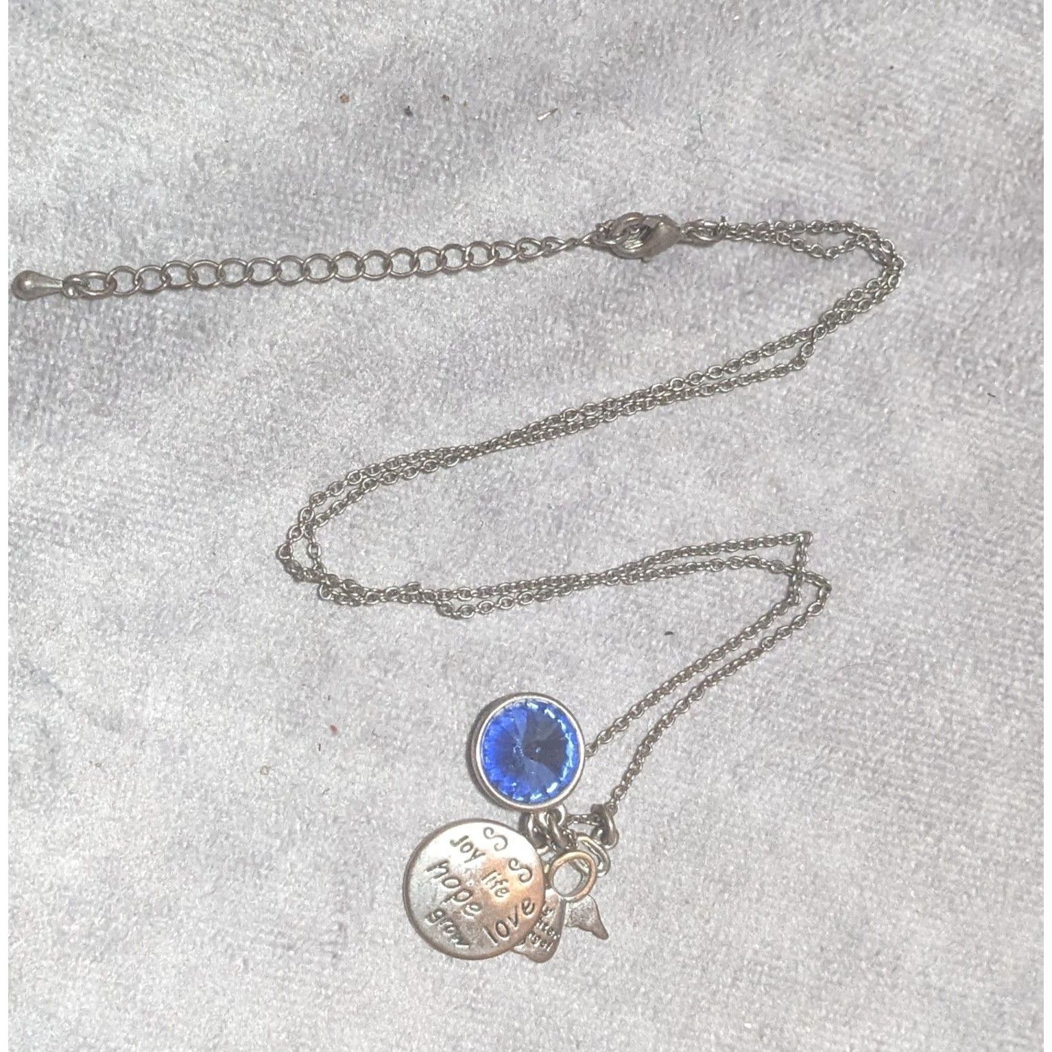 Other My Daughter My Angel Blue Charm Necklace Size ONE SIZE - 9 Thumbnail