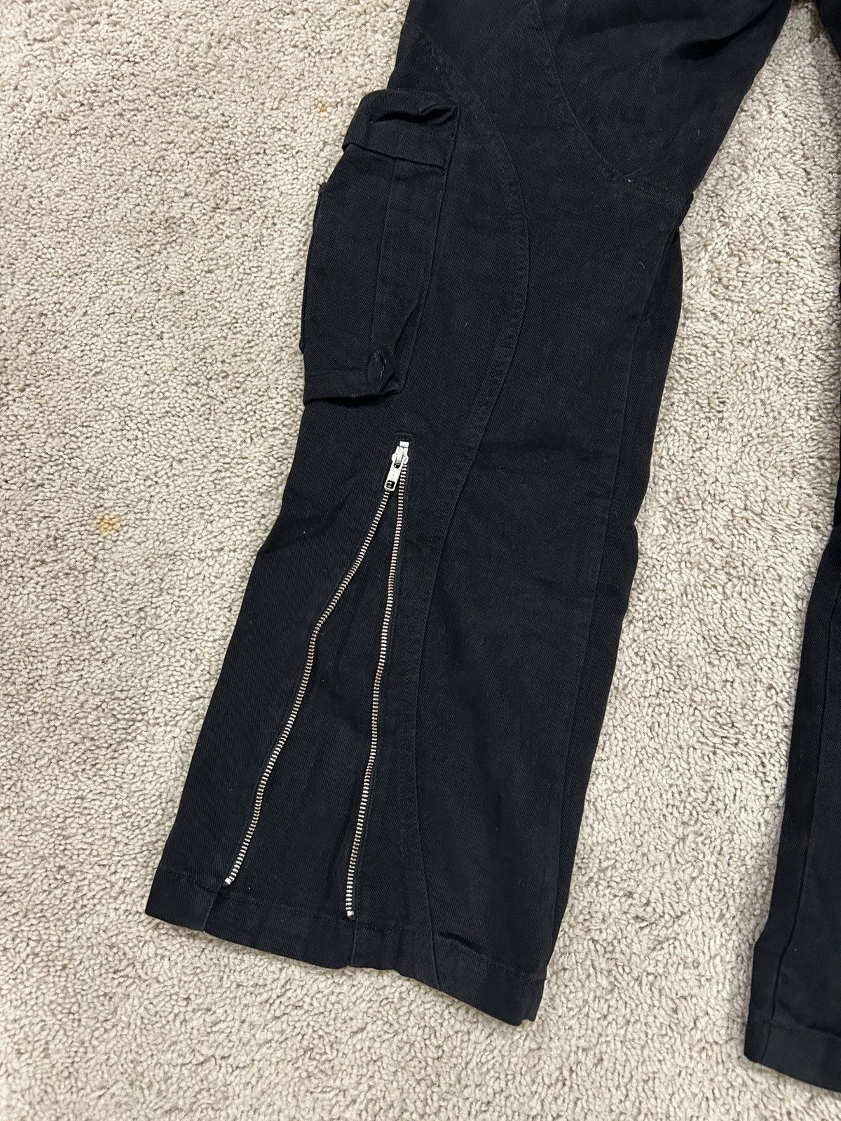Trendt Vision Men’s Tactical Multi Pocket Utility Black Cargo Pants Size US 36 / EU 52 - 6 Thumbnail