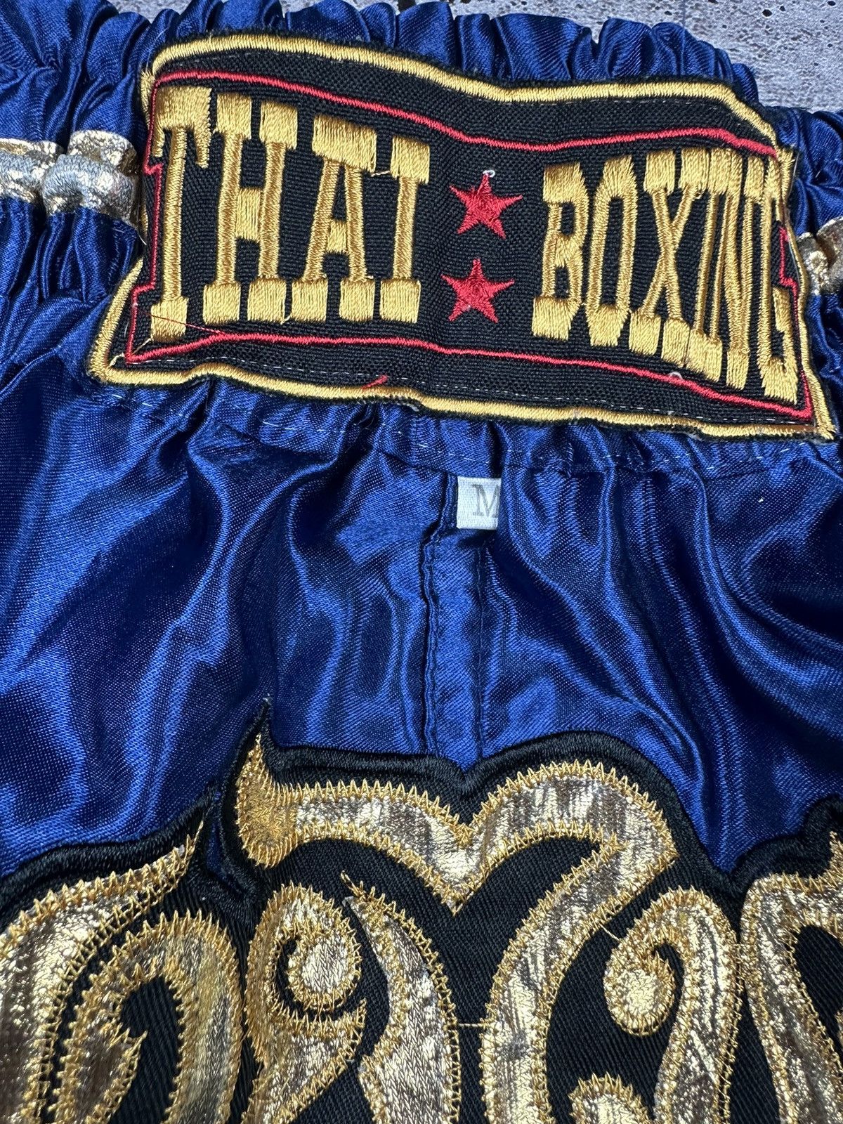 Japanese Brand Vintage Muay Thai Boxing Blue Shorts Size US 32 / EU 48 - 8 Thumbnail