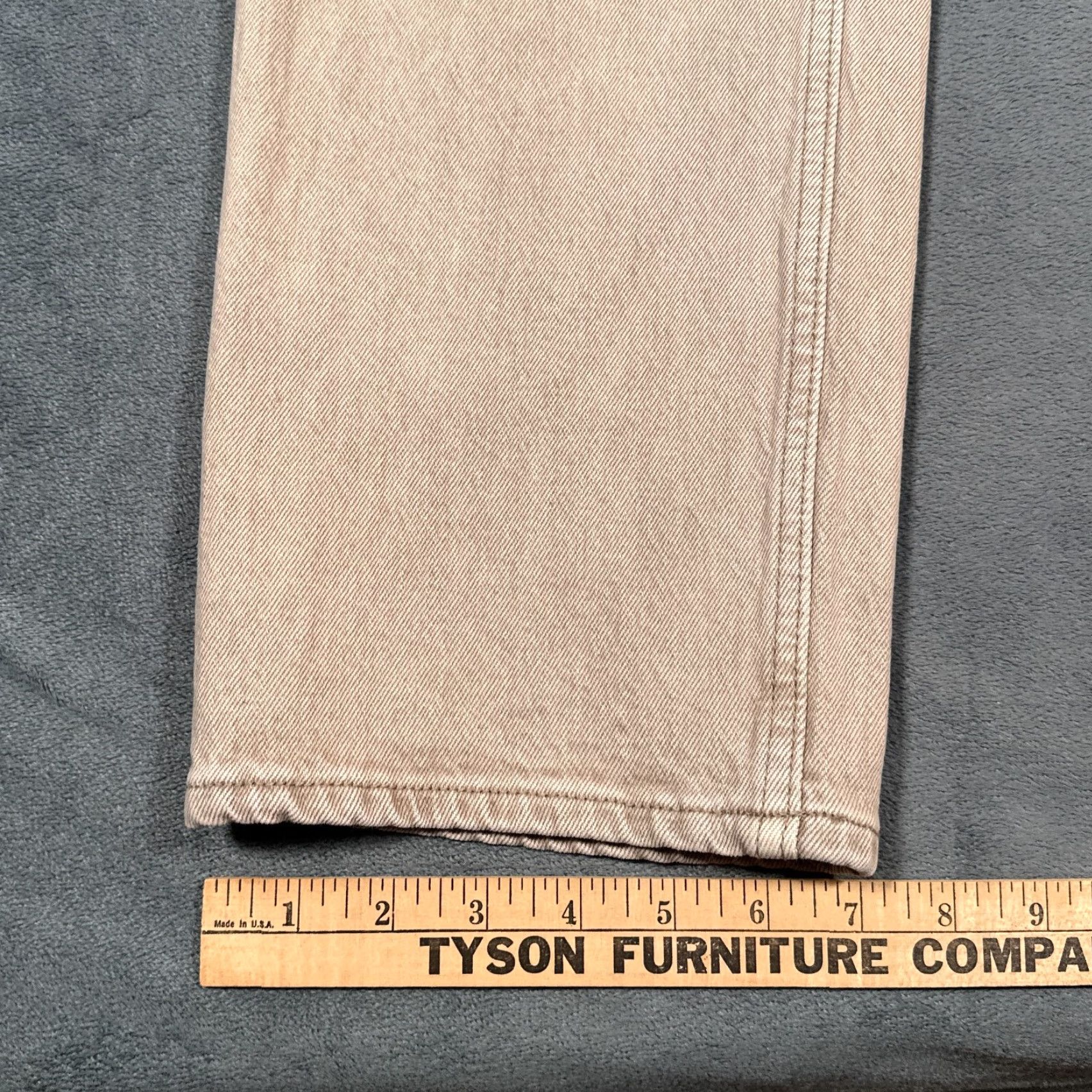 Abercrombie & Fitch VINTAGE Abercrombie & Fitch Women's Jeans 30/10R Khaki High Rise Straight Retro 90s Denim Size 30" / US 8 / IT 44 - 4 Thumbnail