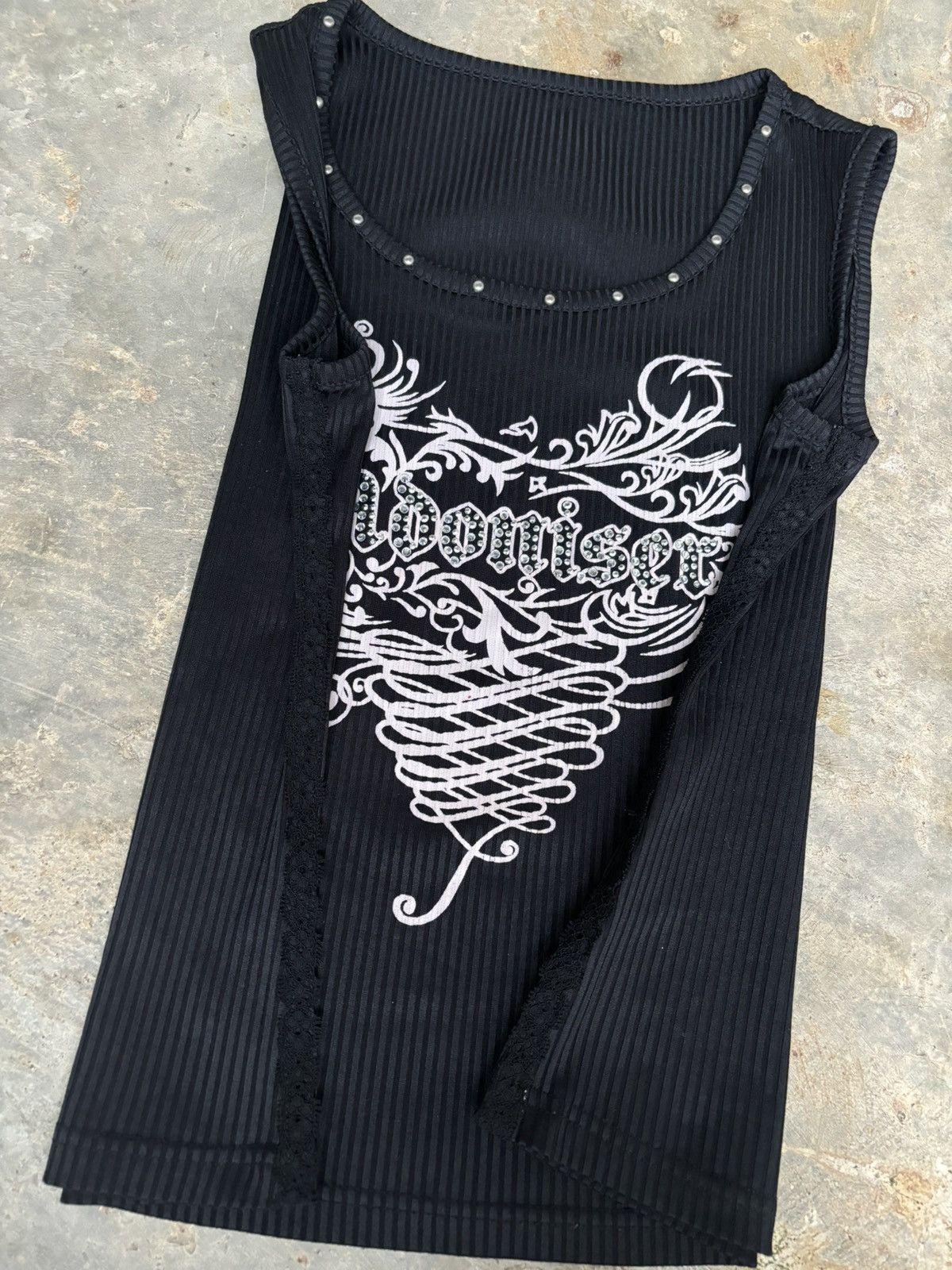 Hysteric Glamour Y2k Opium Adoniser Punk Style Tank Tops Size M / US 6-8 / IT 42-44 - 4 Thumbnail