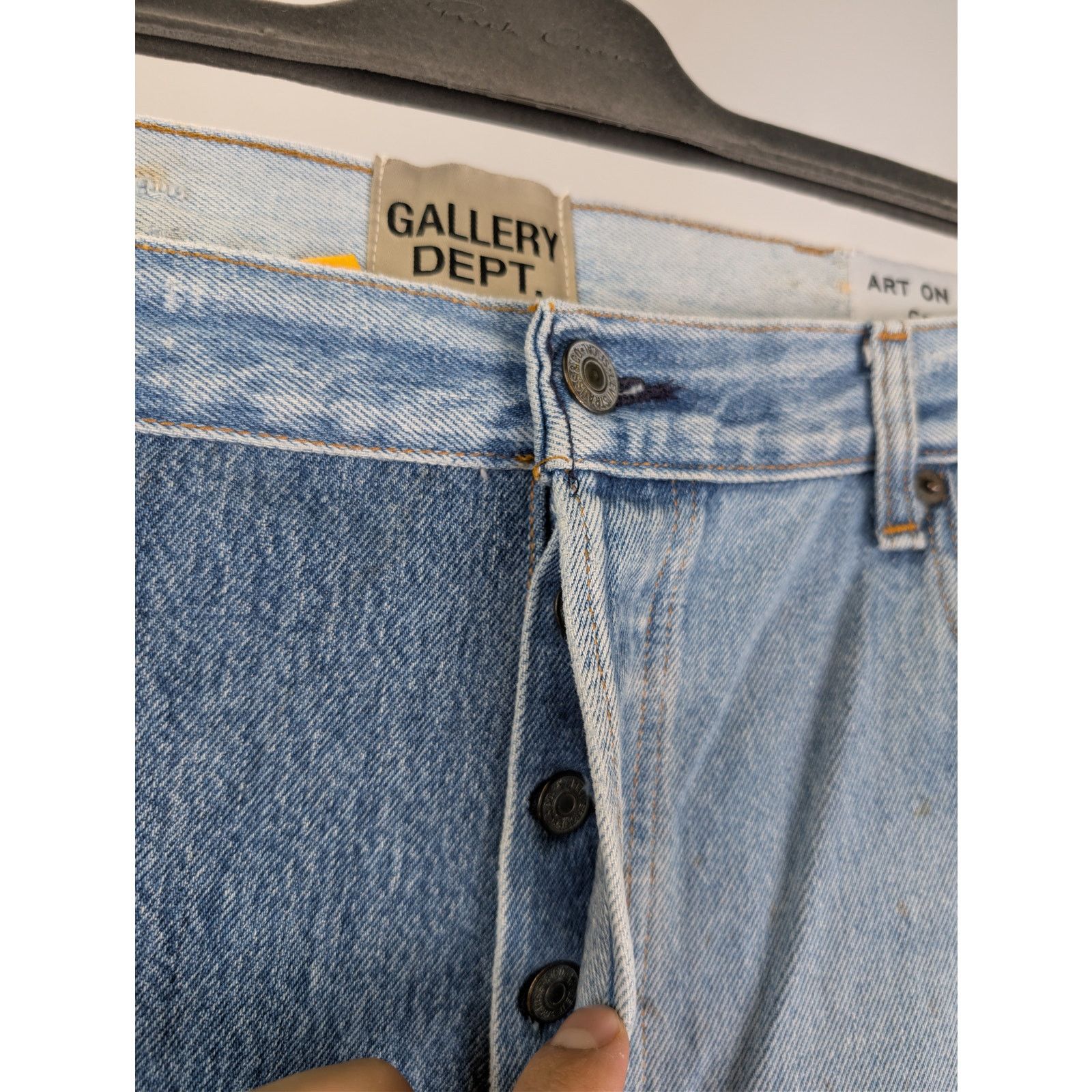 Gallery Dept. o1rshd1 Ken Reworked Vintage Ripped Destory Denim Jeans Size US 38 / EU 54 - 7 Thumbnail