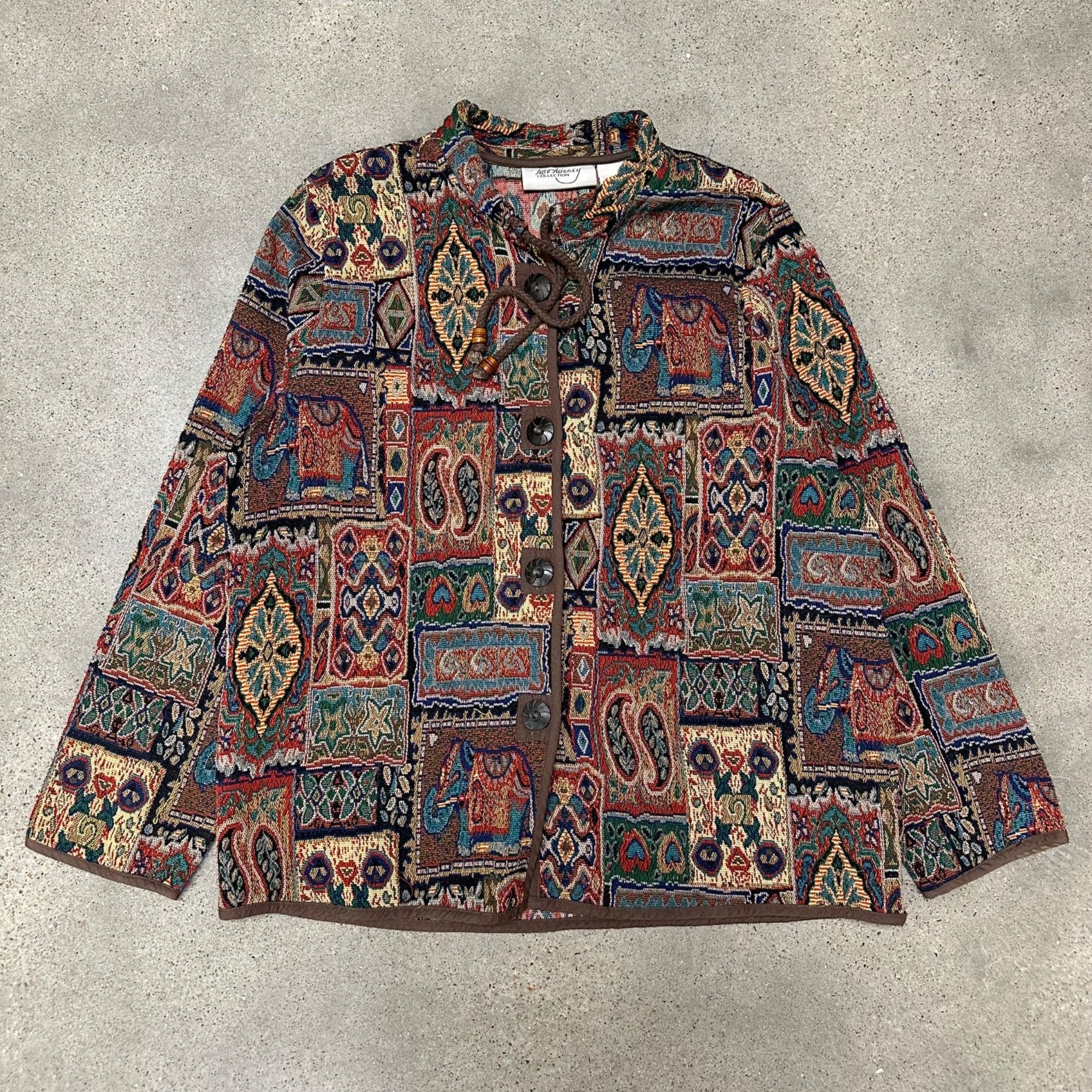 Vintage Vintage Two Twenty Unique Patterned Button Up Jacket Size US M / EU 48-50 / 2 - 1 Thumbnail